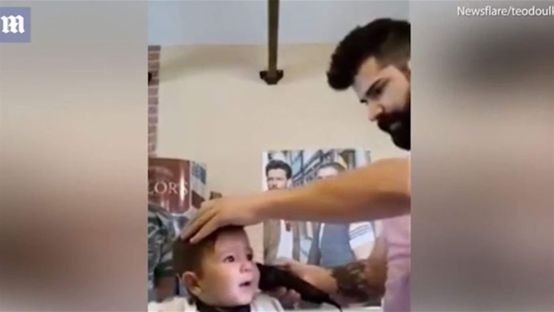 فيديو طريف- ردة فعل طفل عندما قصّ شعره للمرة الأولى!