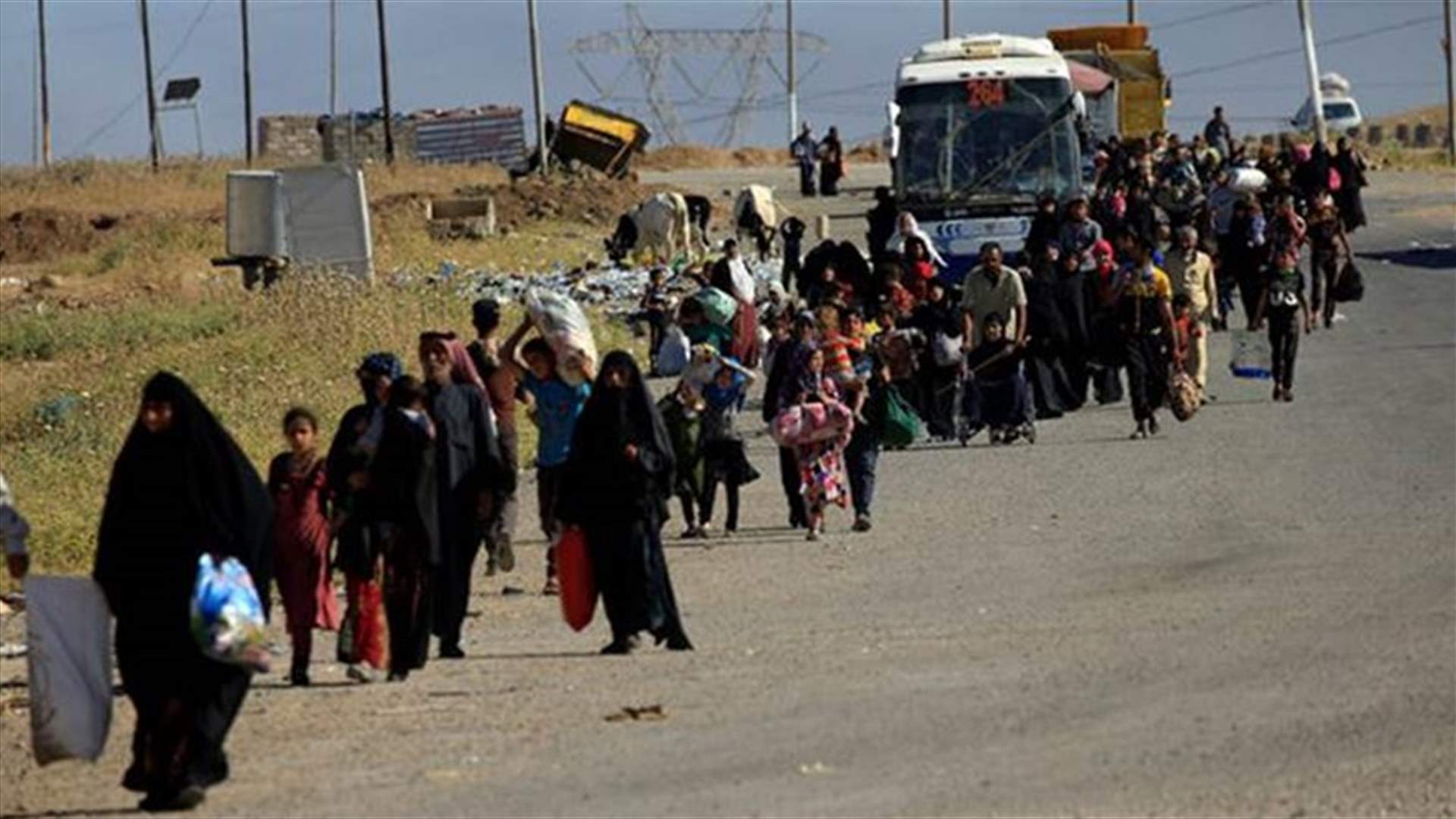 Islamic State families moved to site north of Mosul, Iraq confirms