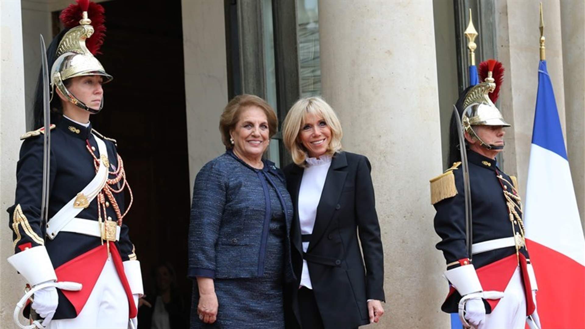 Lebanon’s First Lady and French counterpart hold talks at Élys&eacute;e Palace