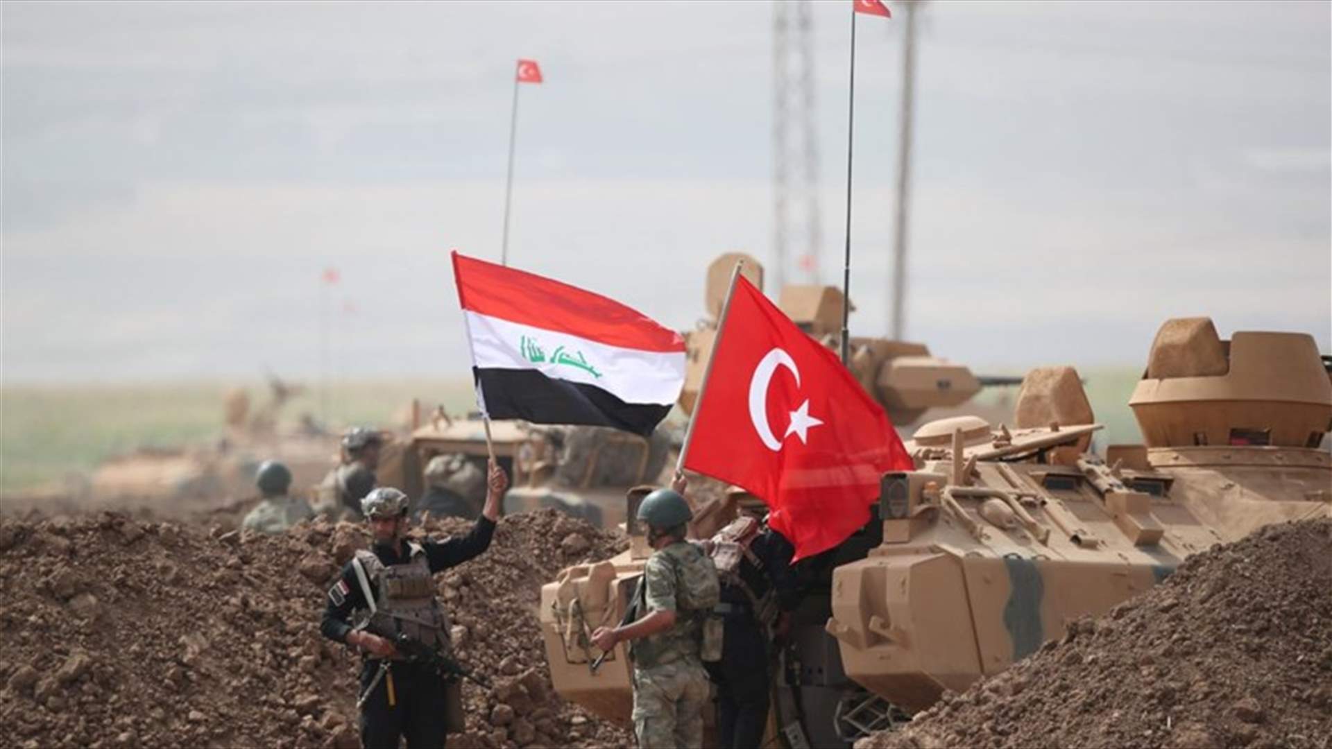 Iraqi soldiers join Turkish exercises near shared border - witness