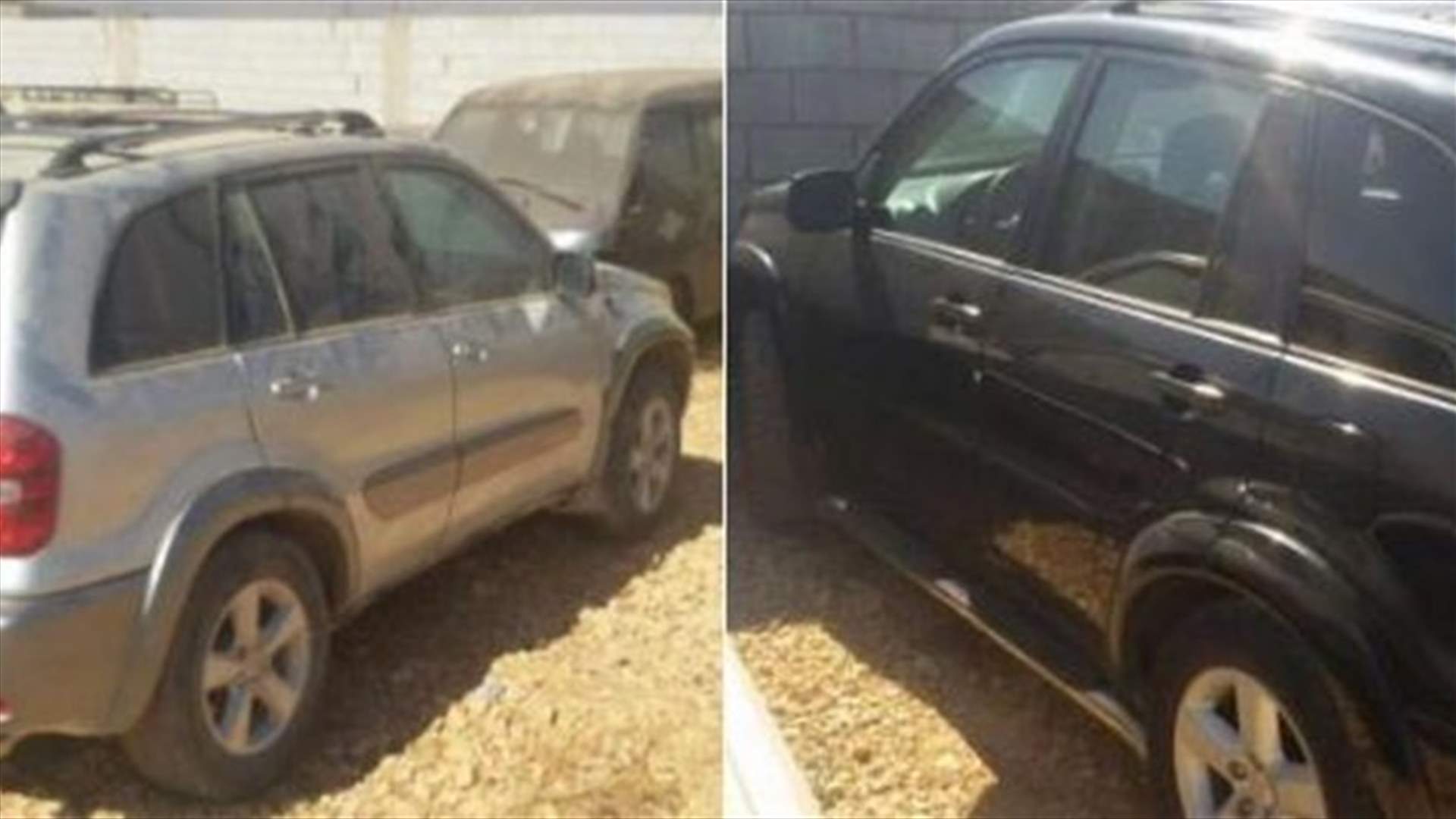 بالصور- سيارتان مسروقتان في عرسال...هل استعملتا من قبل المجموعات الارهابية؟