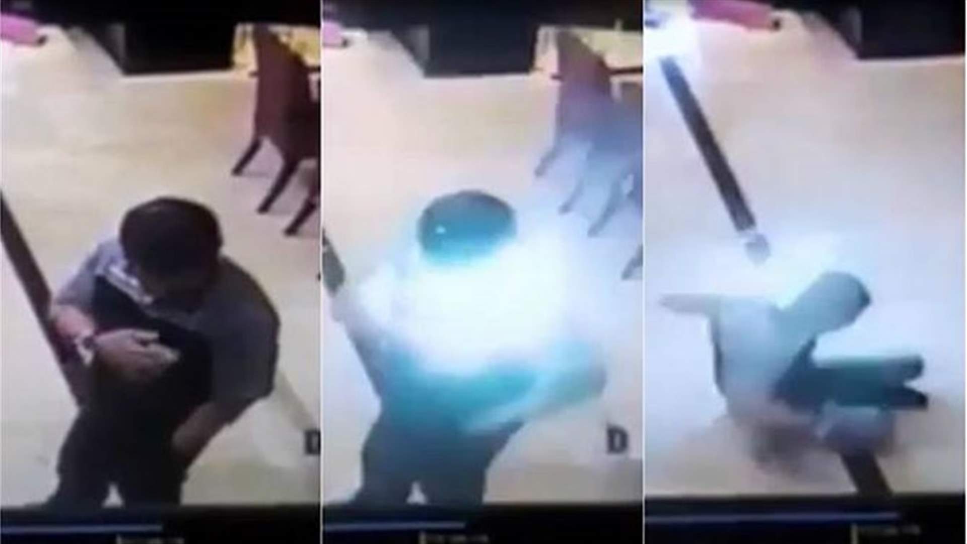 كاميرا المراقبة وثّقت الحادثة الغريبة... انفجر هاتف سامسونغ في جيب قميصه!