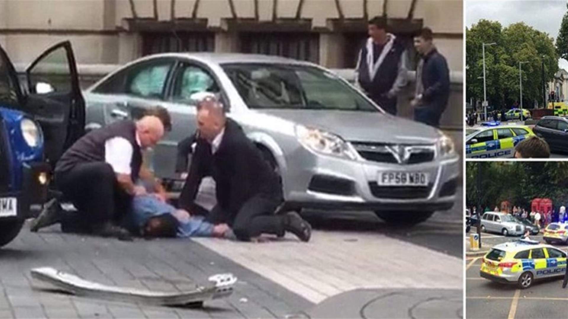 بالفيديو-  حادث دهس بوسط لندن ووقوع اصابات