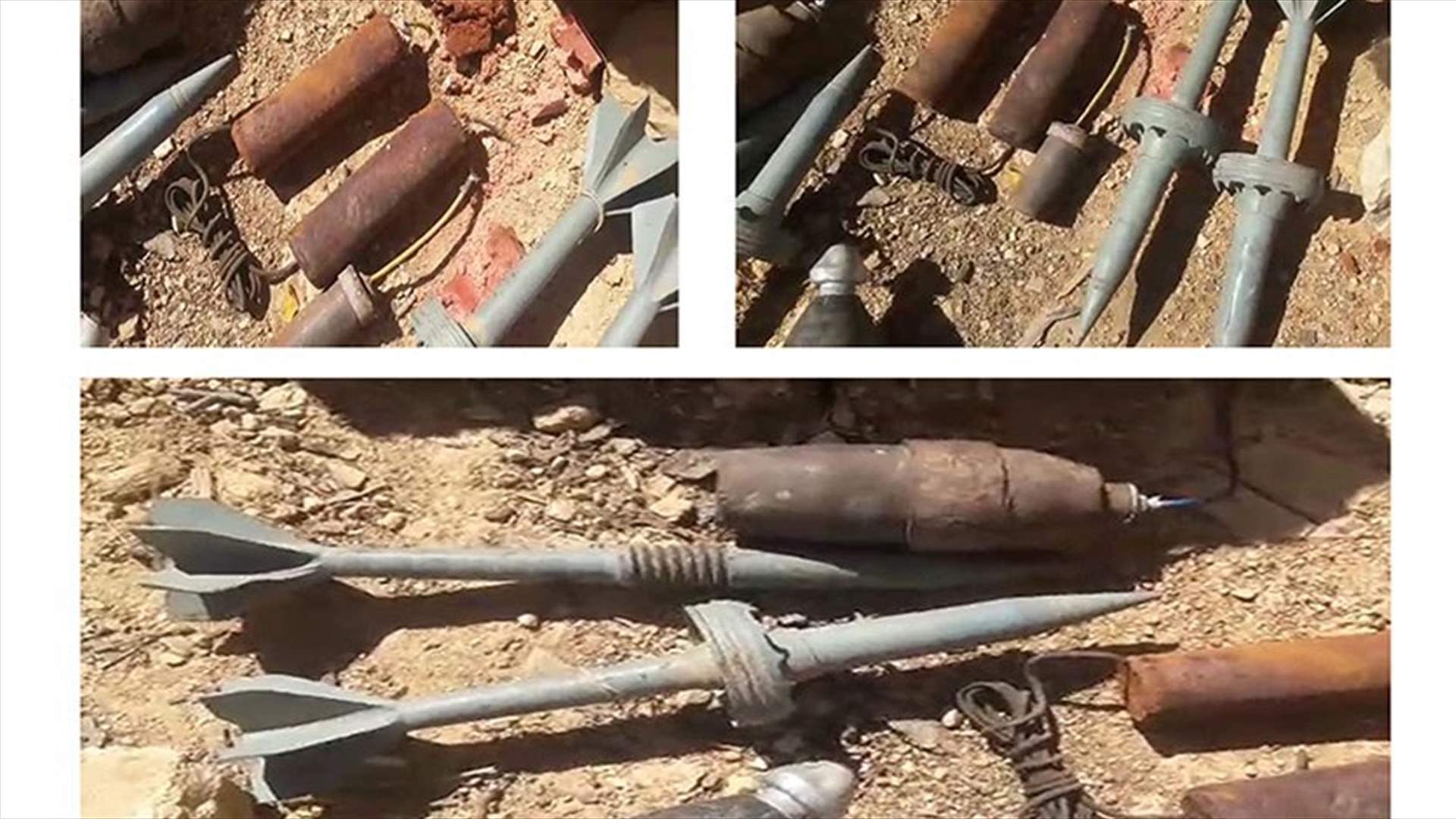[PHOTOS] Ten bombs found at a depot in Arsal’s mountainous region