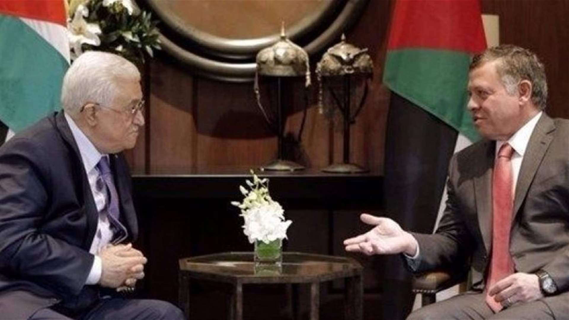 الملك عبدالله وعباس يؤكدان اهمية العمل مع واشنطن