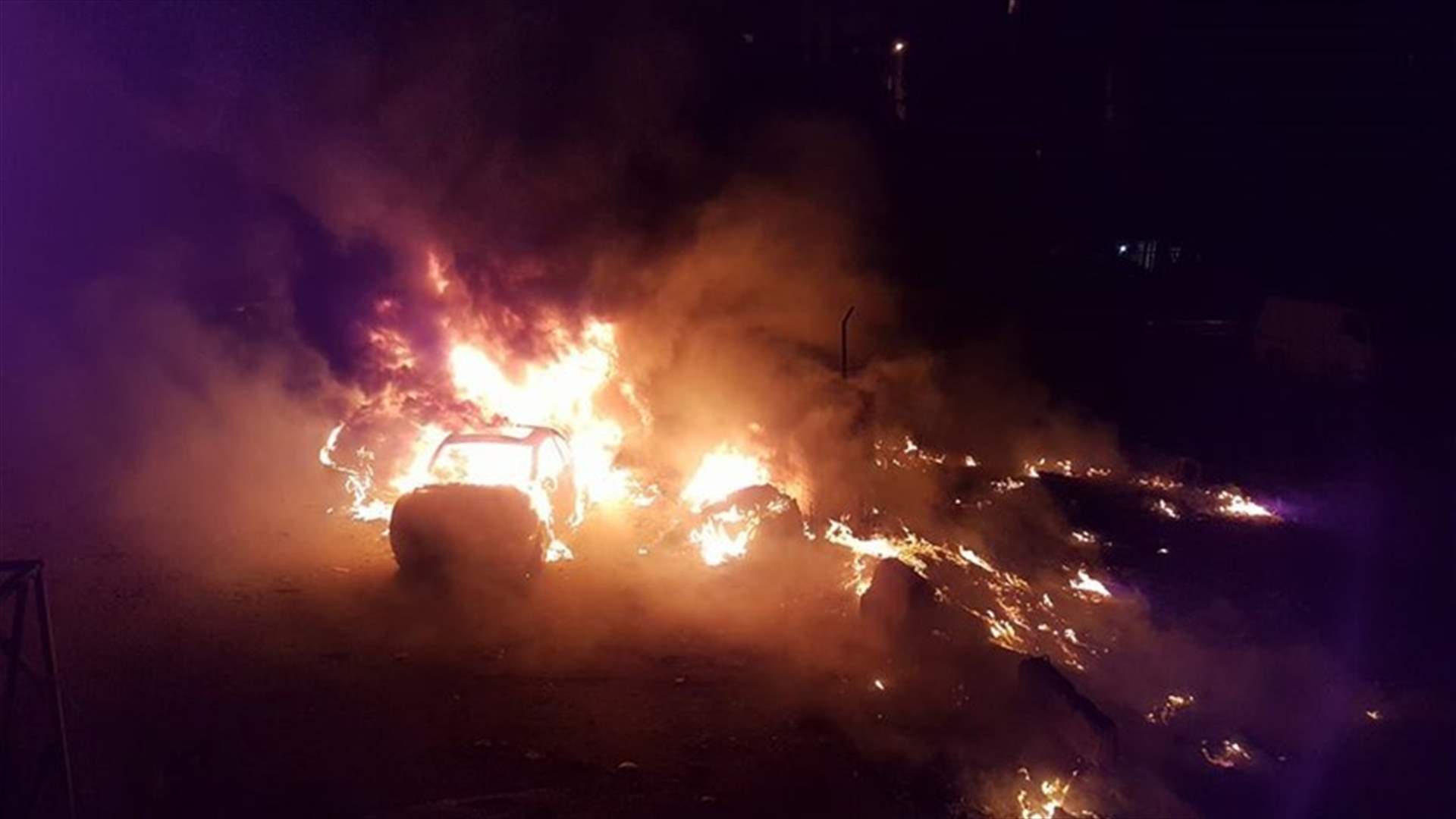 إحتراق سيارة في العقيبة...