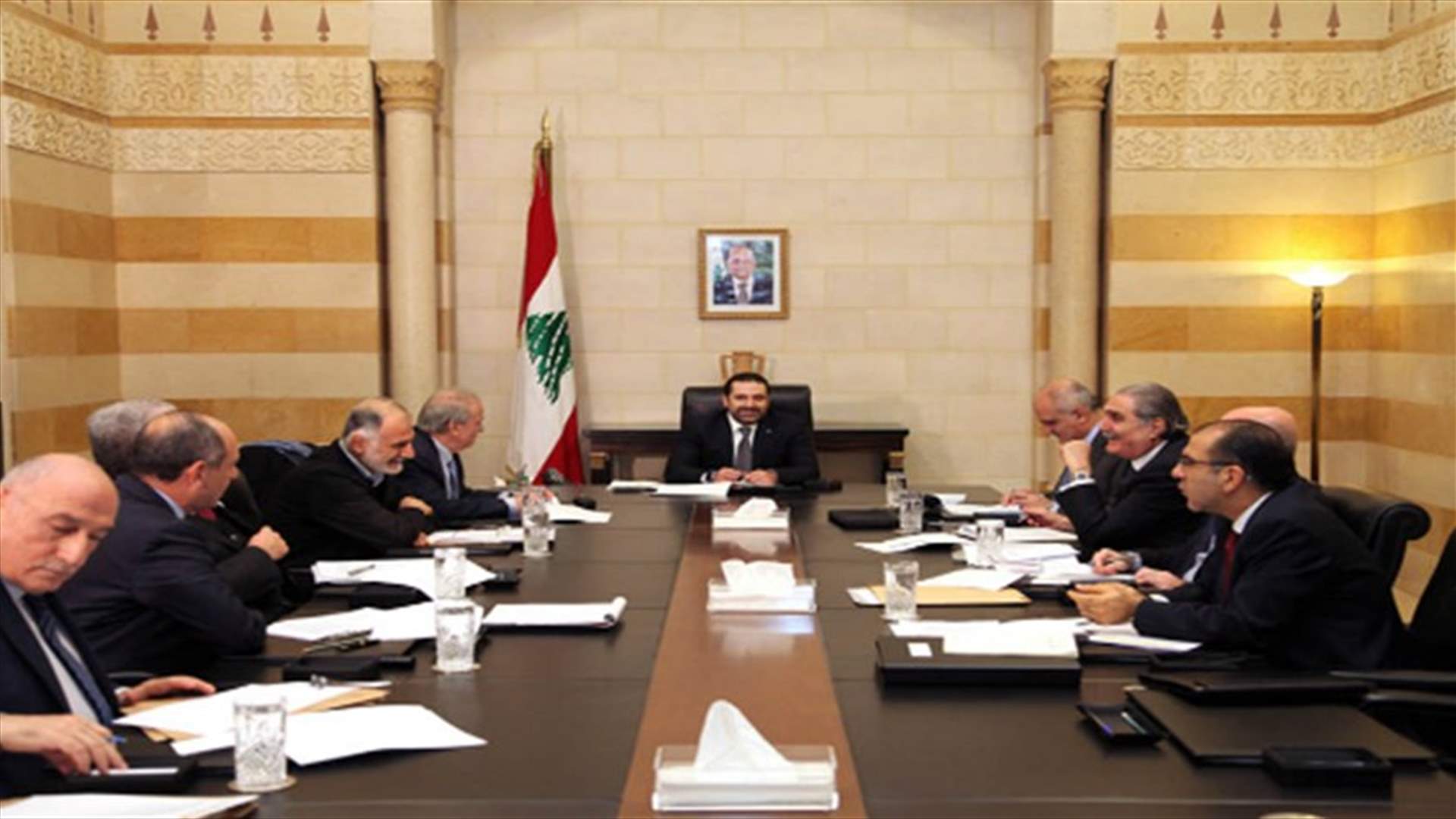 بالصورة- جدول اعمال جلسة مجلس الوزراء الخميس