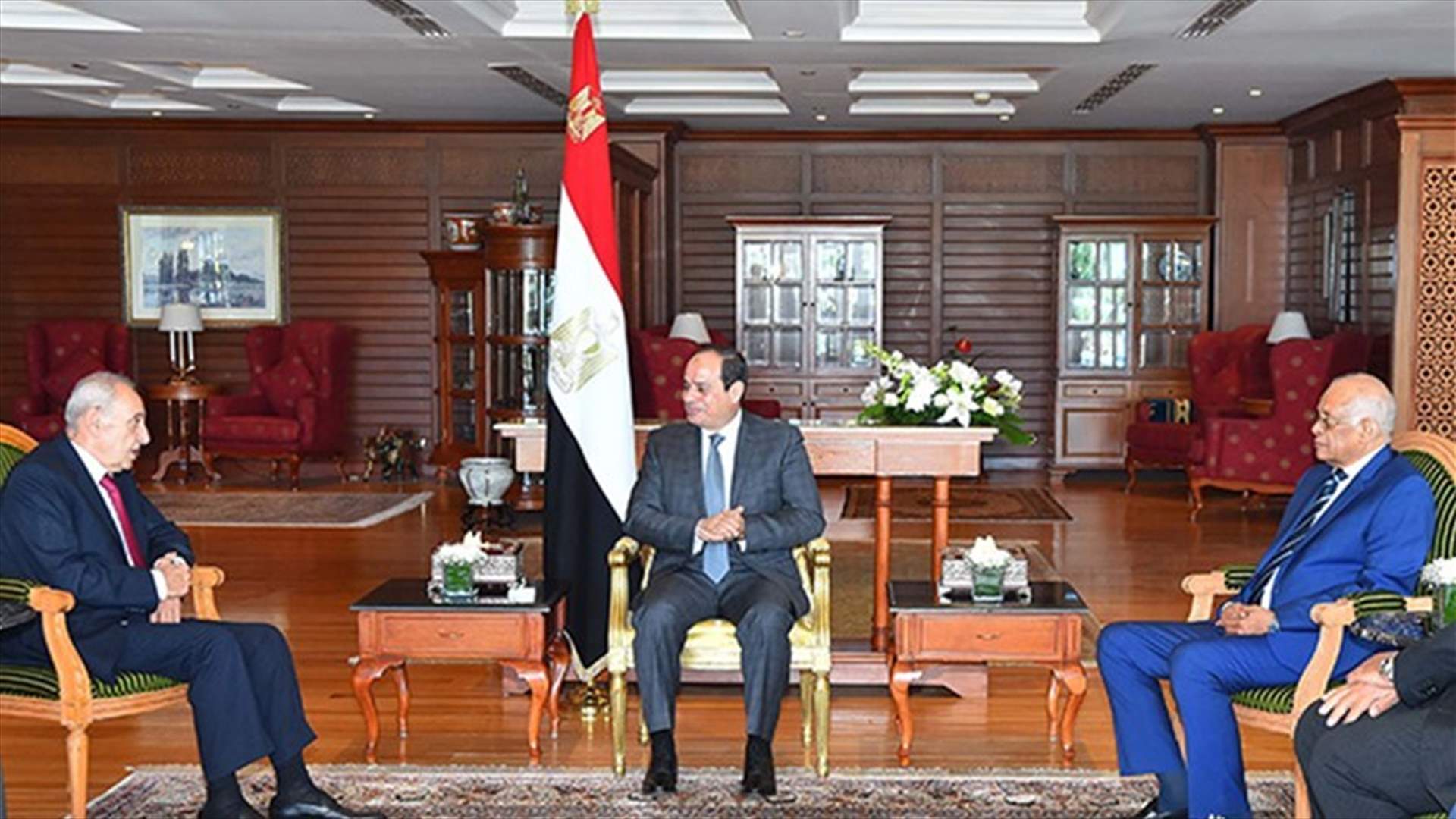 Berri meets with al-Sisi: Egypt is interested in maintaining Lebanon’s security and stability