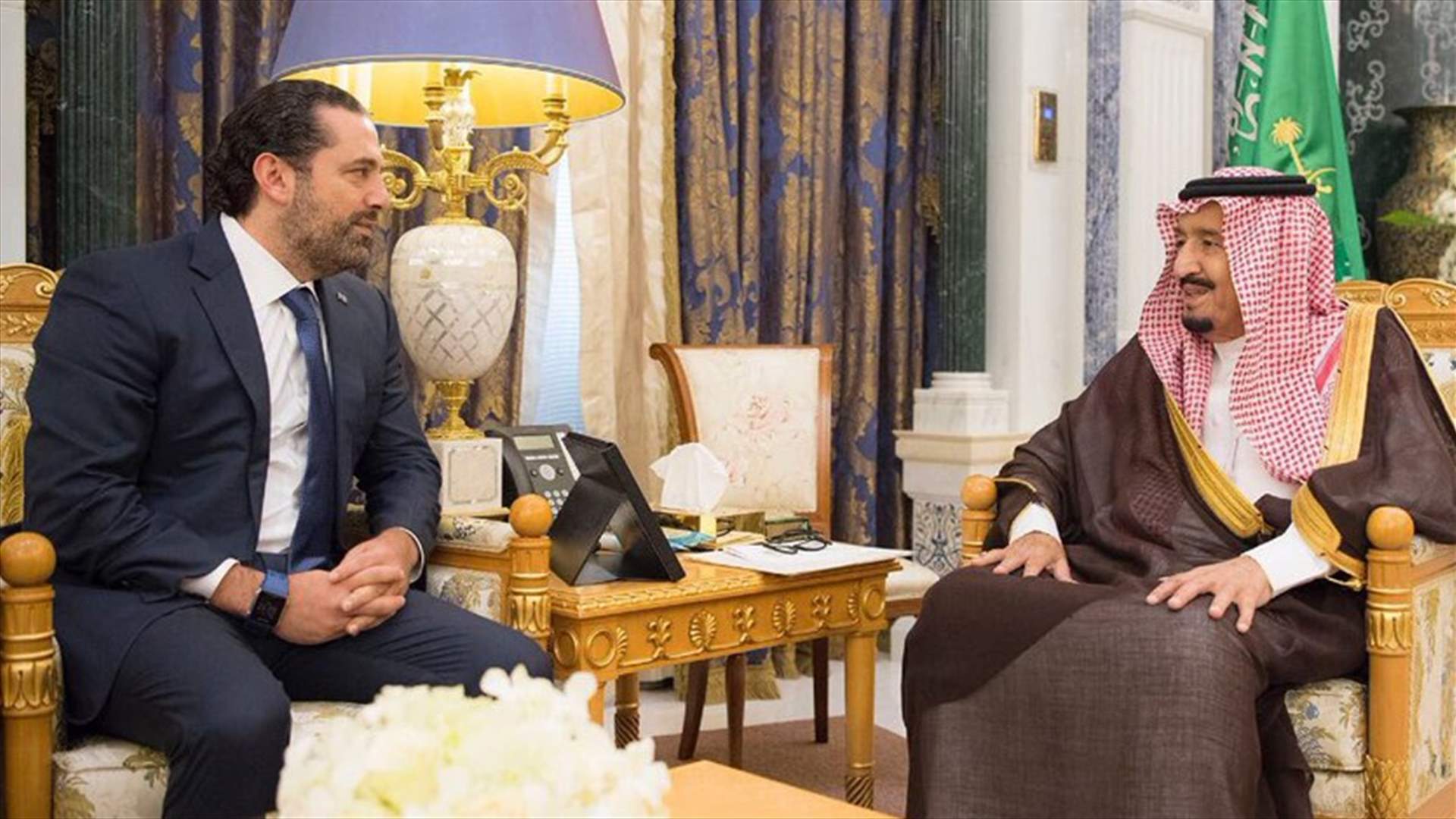 بعد يومين من الاستقالة...الملك سلمان يستقبل الحريري