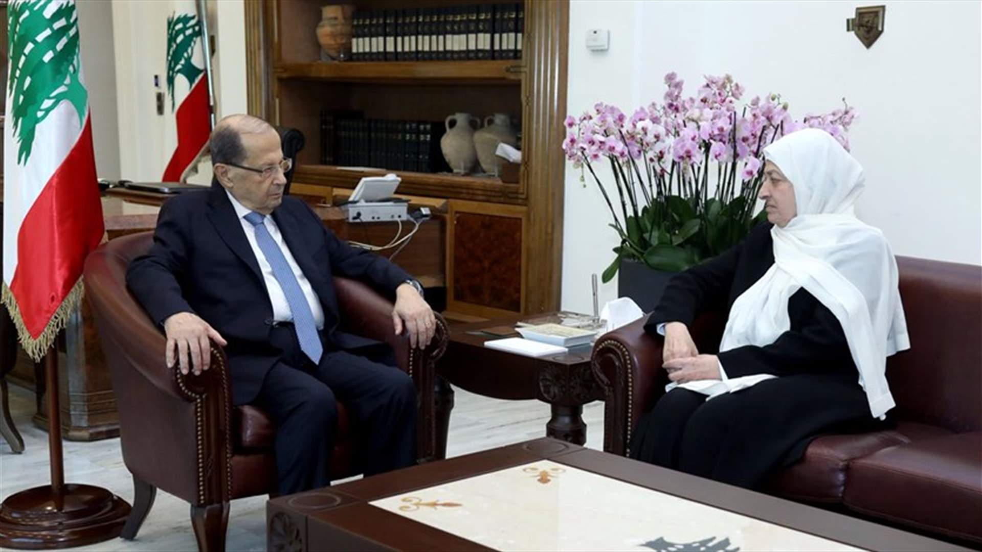 بهية الحريري في بعبدا