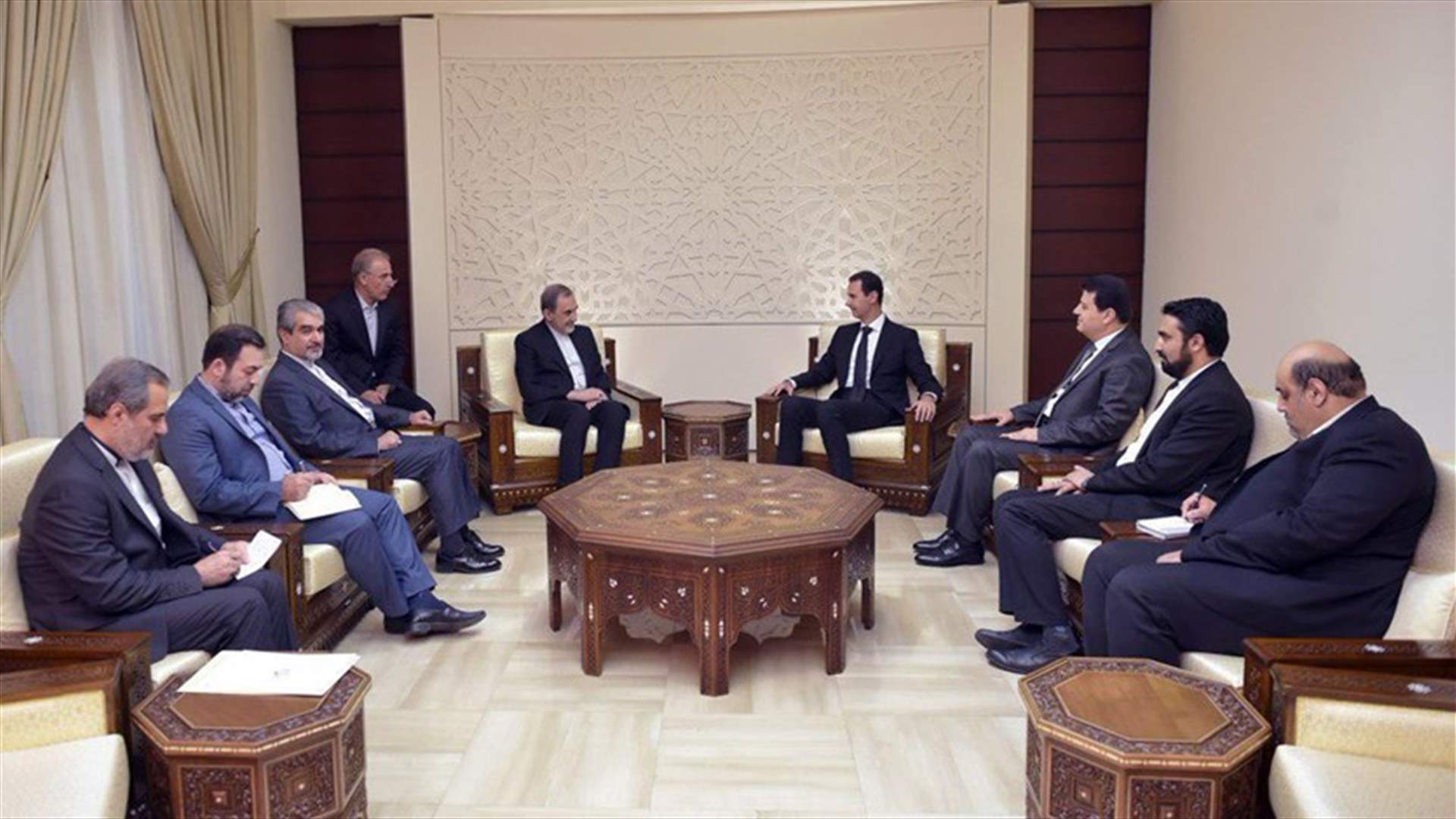 بالصورة - الأسد يستقبل ولايتي