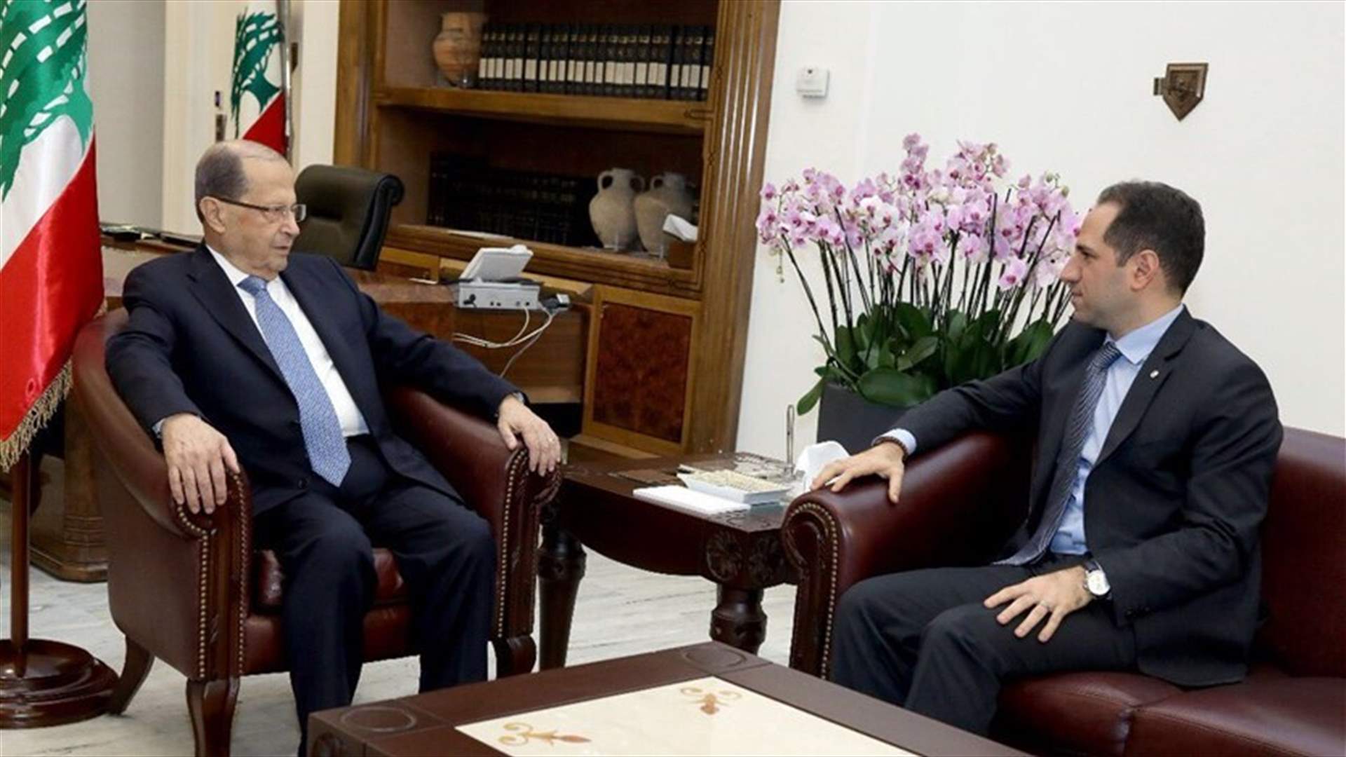 President Aoun meets with MP Gemayel