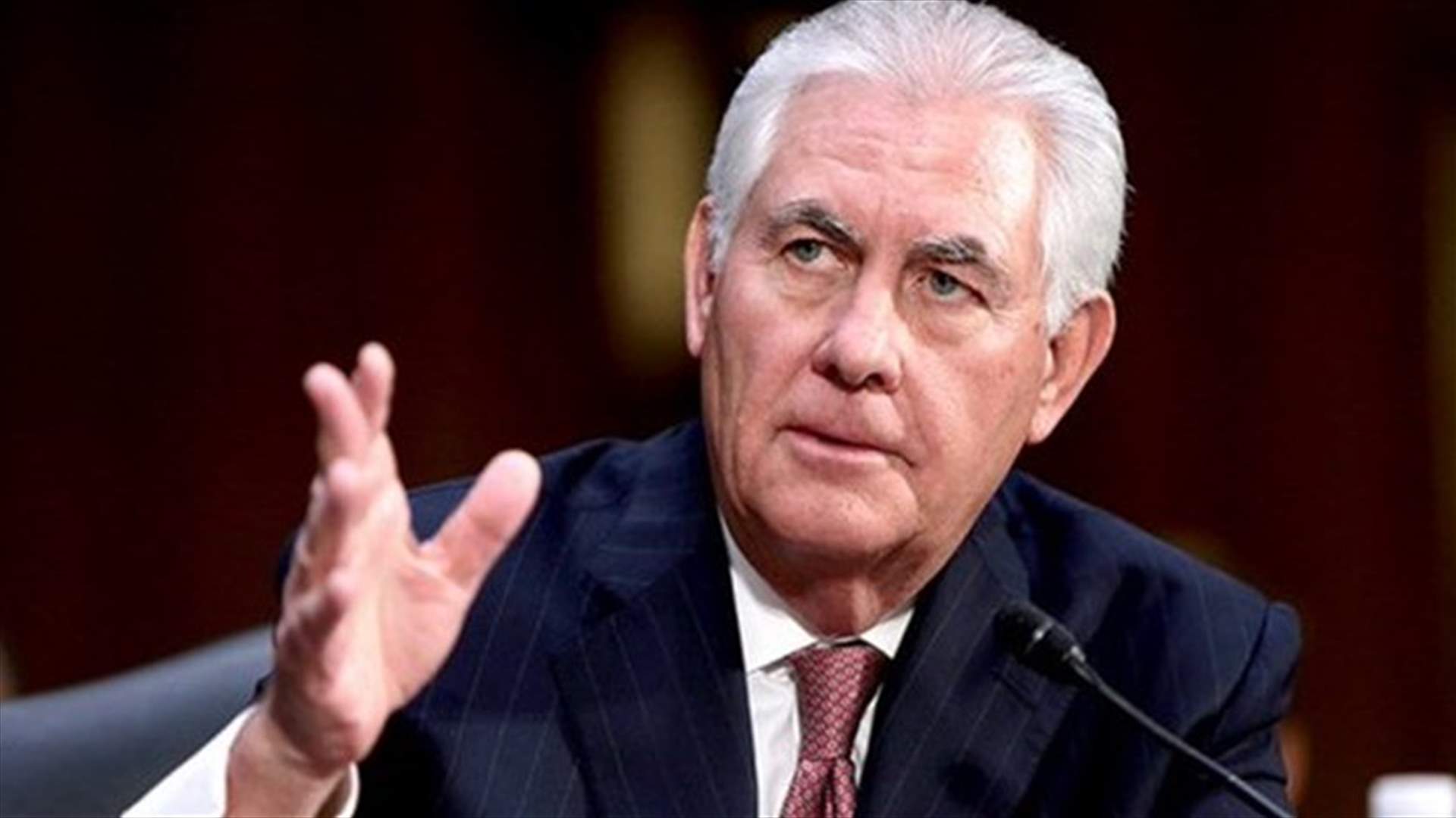 Tillerson warns region against using Lebanon as proxy for conflict