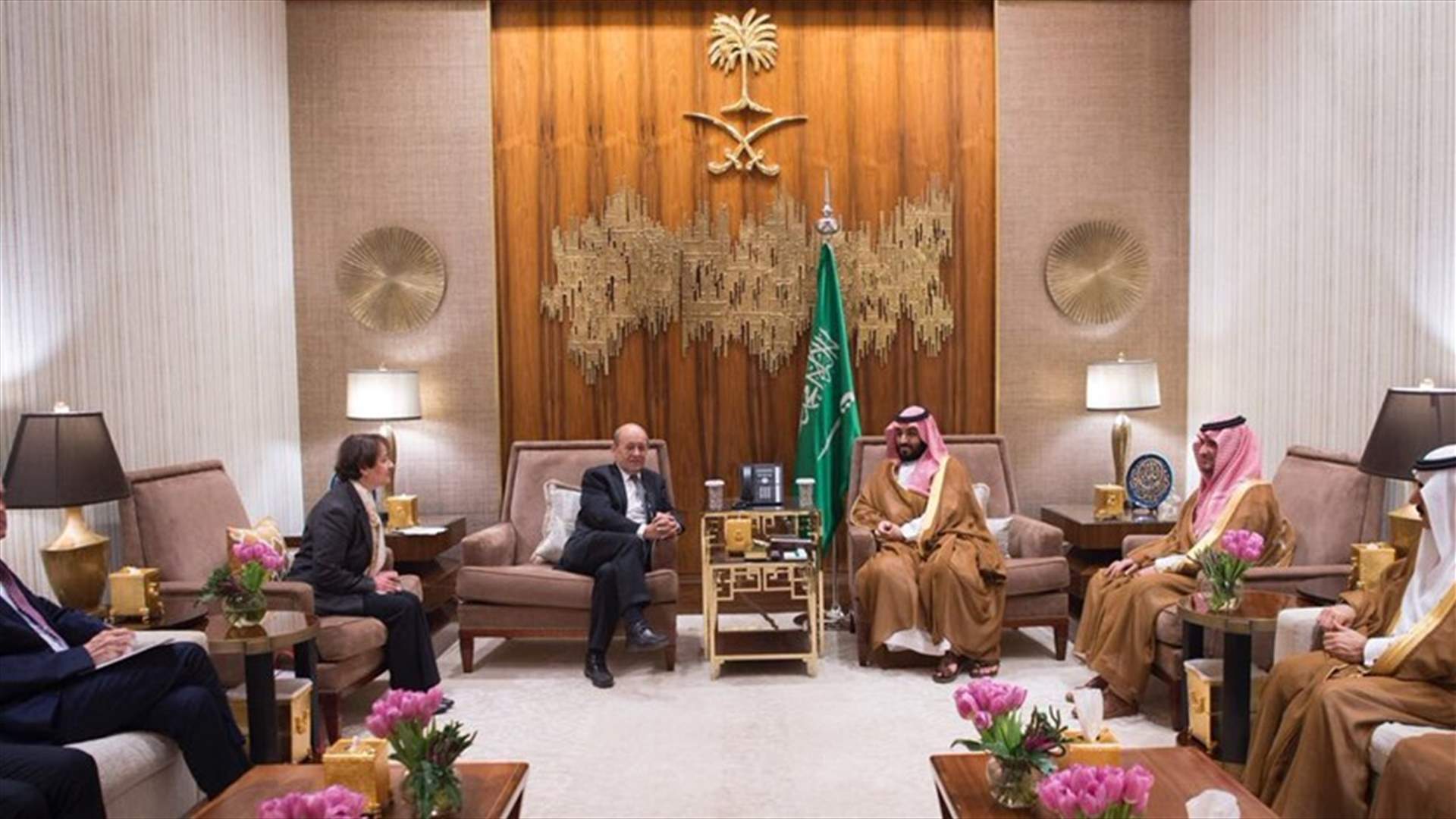 بن سلمان يلتقي وزير الخارجية الفرنسي