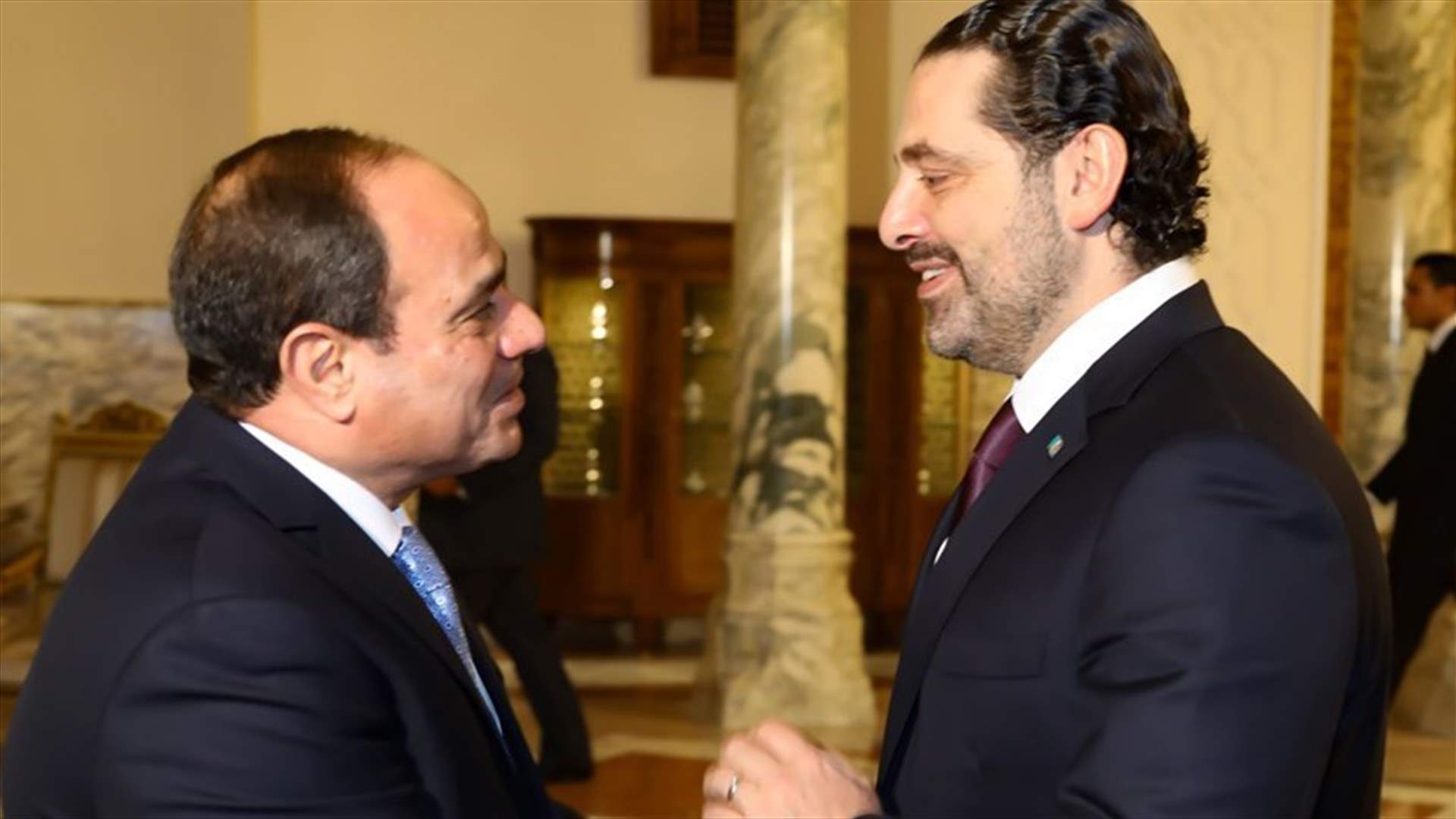 Lebanon's Hariri holds talks with Egypt President Sisi in Cairo