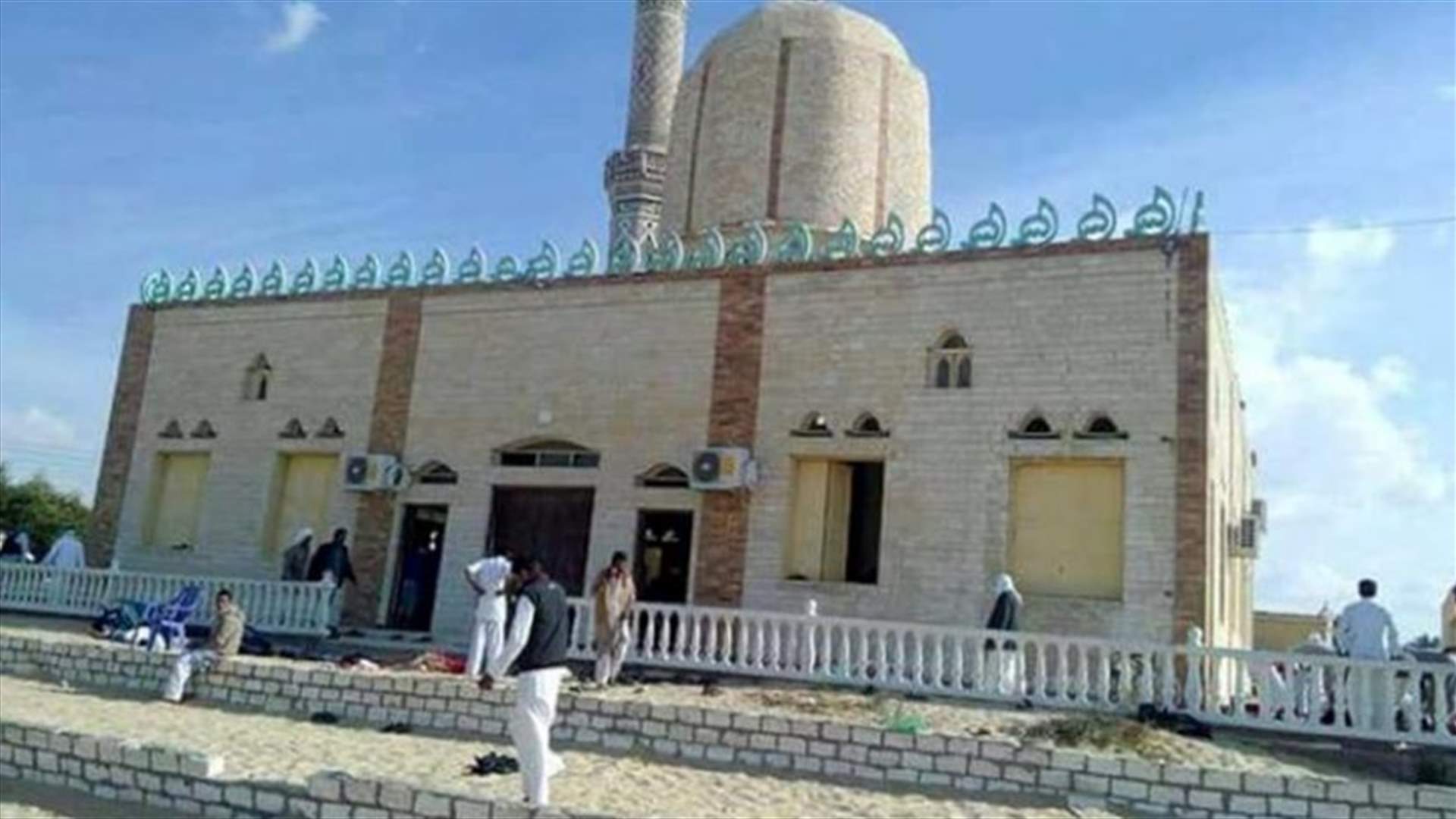 Egypt says attackers had Islamic State flag as mosque death toll rises