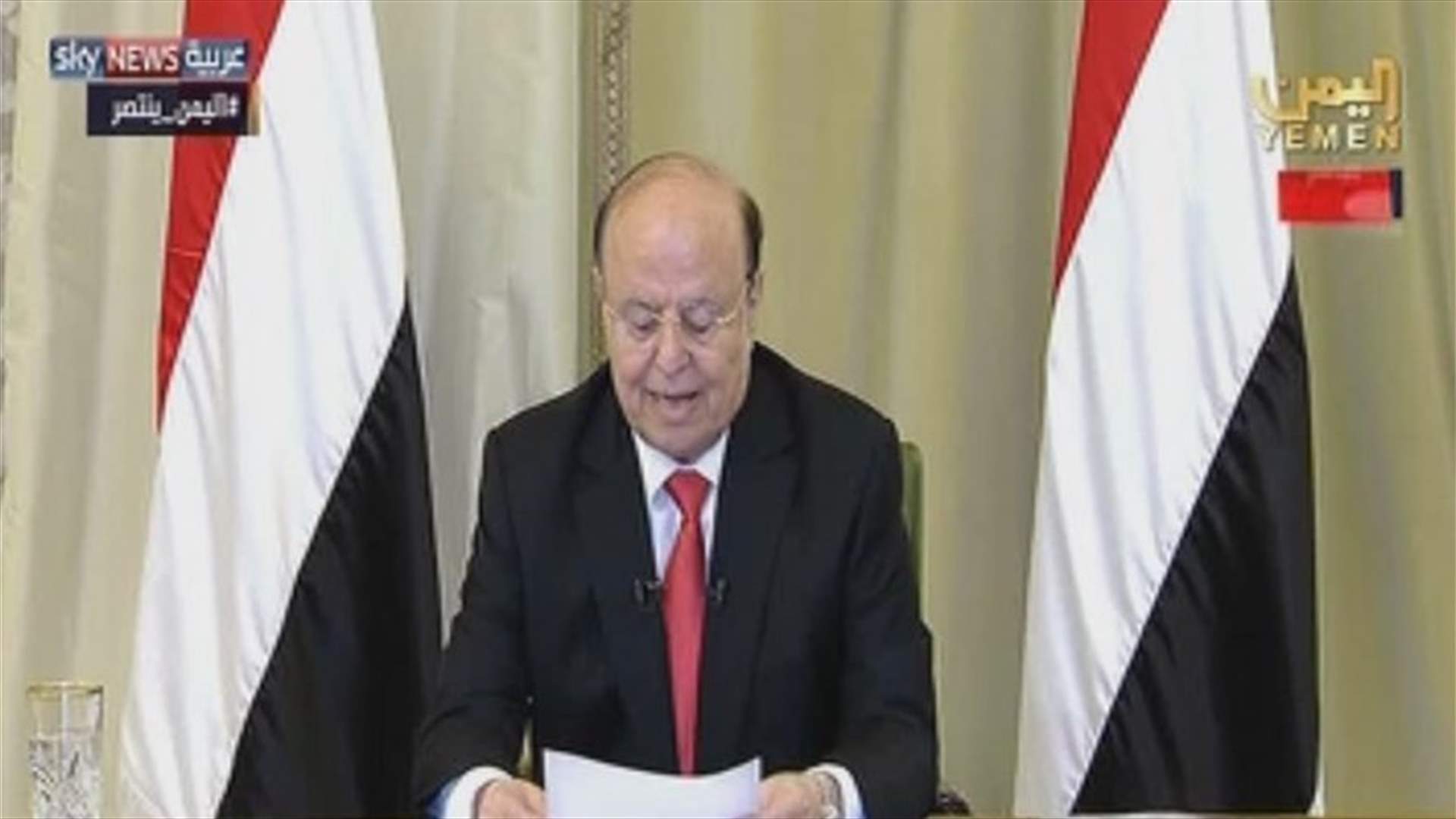 أول تصريح للرئيس اليمني بعد مقتل صالح... وهذا ما طالب به