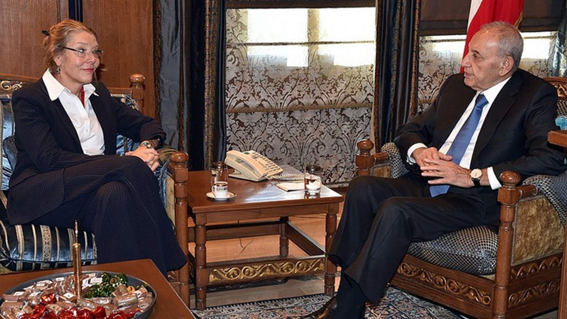 Berri meets UN Special Coordinator for Lebanon