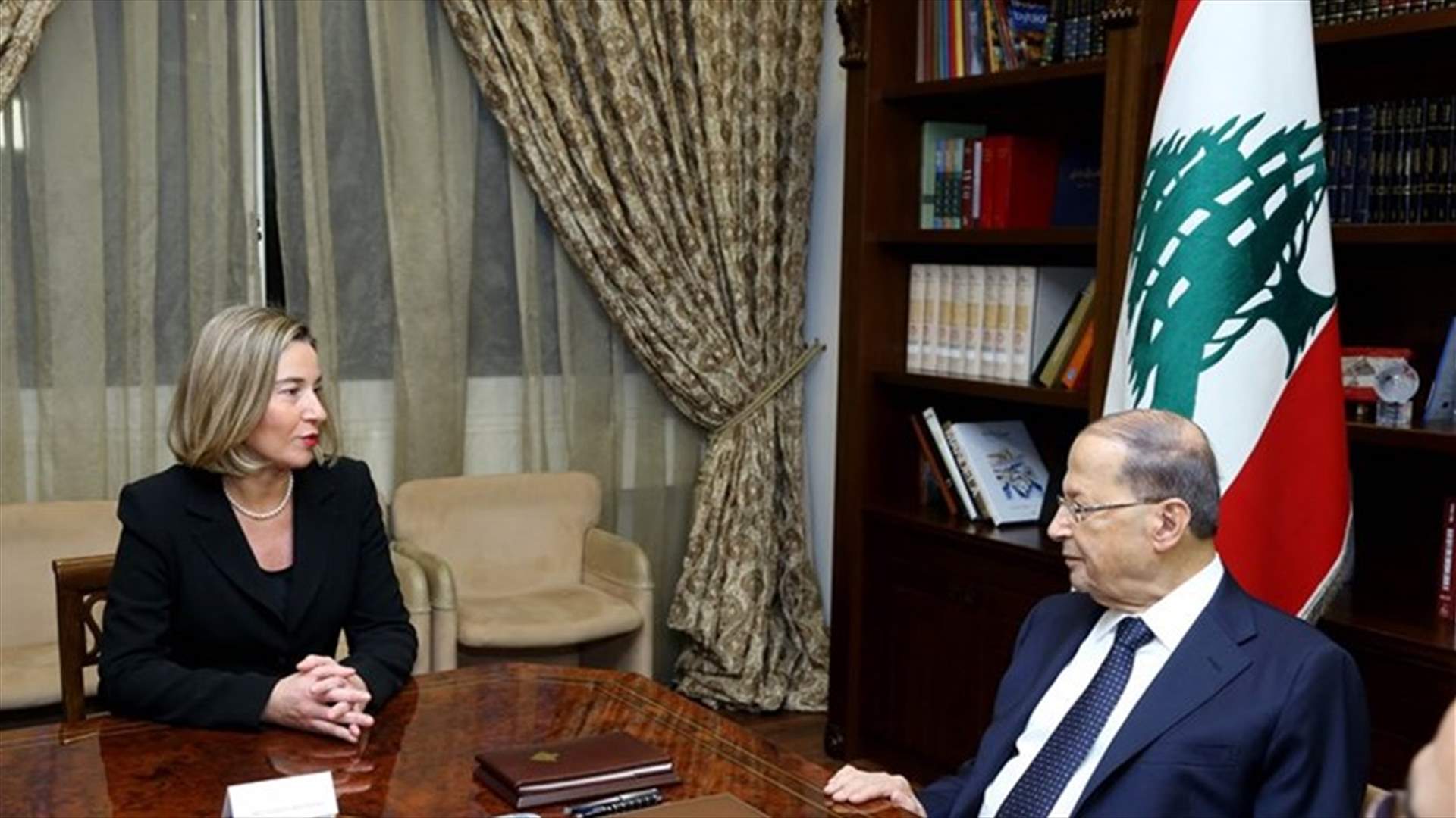 عون استقبل موغيريني: الوحدة مكنت لبنان من تجاوز الظروف الصعبة