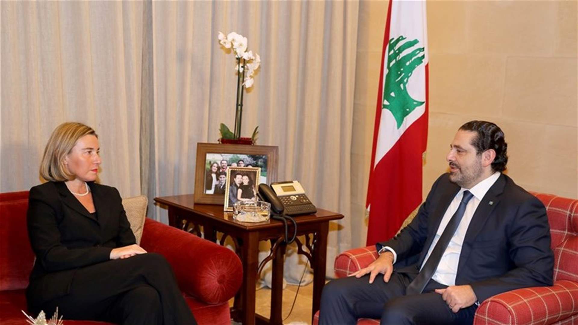 الحريري بعد لقائه موغيريني: أولويتي حماية لبنان والشعب من نيران المنطقة