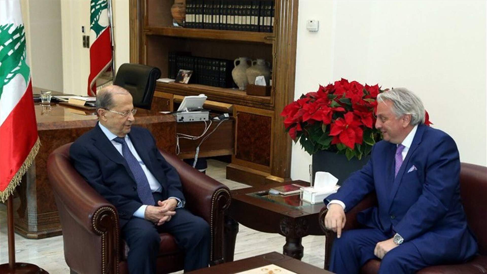 President Aoun meets with Lebanon’s newly appointed ambassador to Vatican