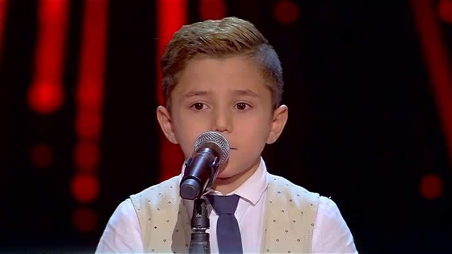 بالفيديو – لماذا بكى الطفل الفلسطيني على مسرح &quot;ذا فويس كيدز&quot;!