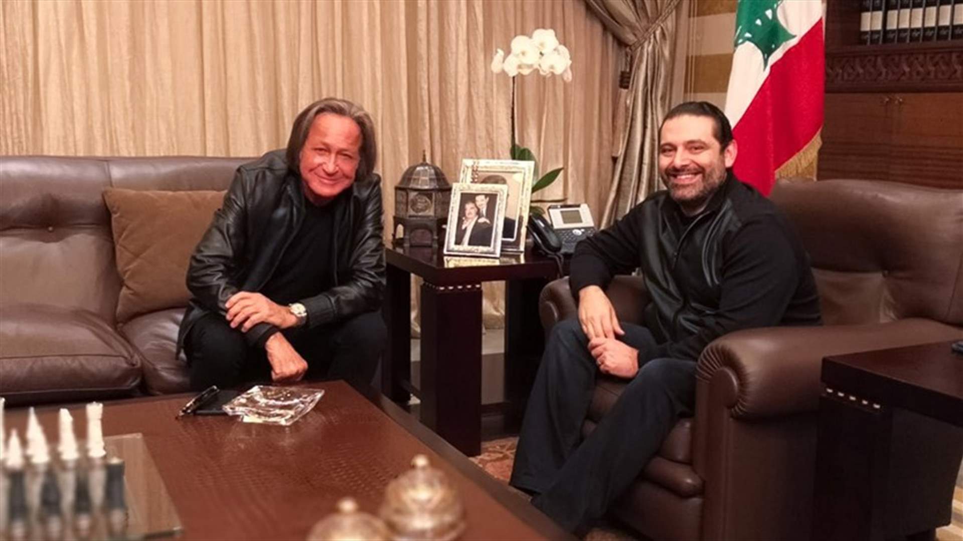 الحريري استقبل رجل الأعمال الفلسطيني محمد حديد في بيت الوسط