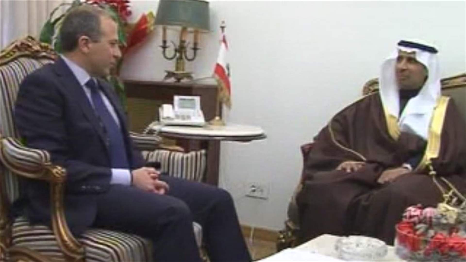 باسيل تسلم نسخة عن اوراق اعتماد السفير السعودي الجديد