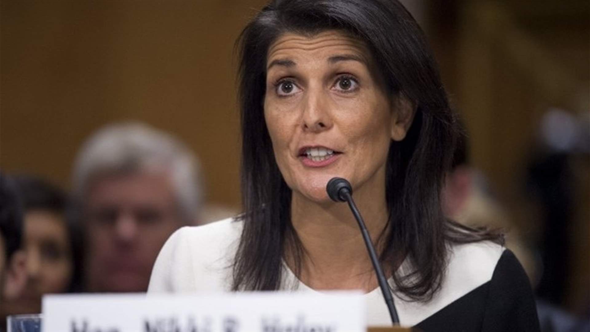US envoy Haley praises courage of Iranians, says protests spontaneous