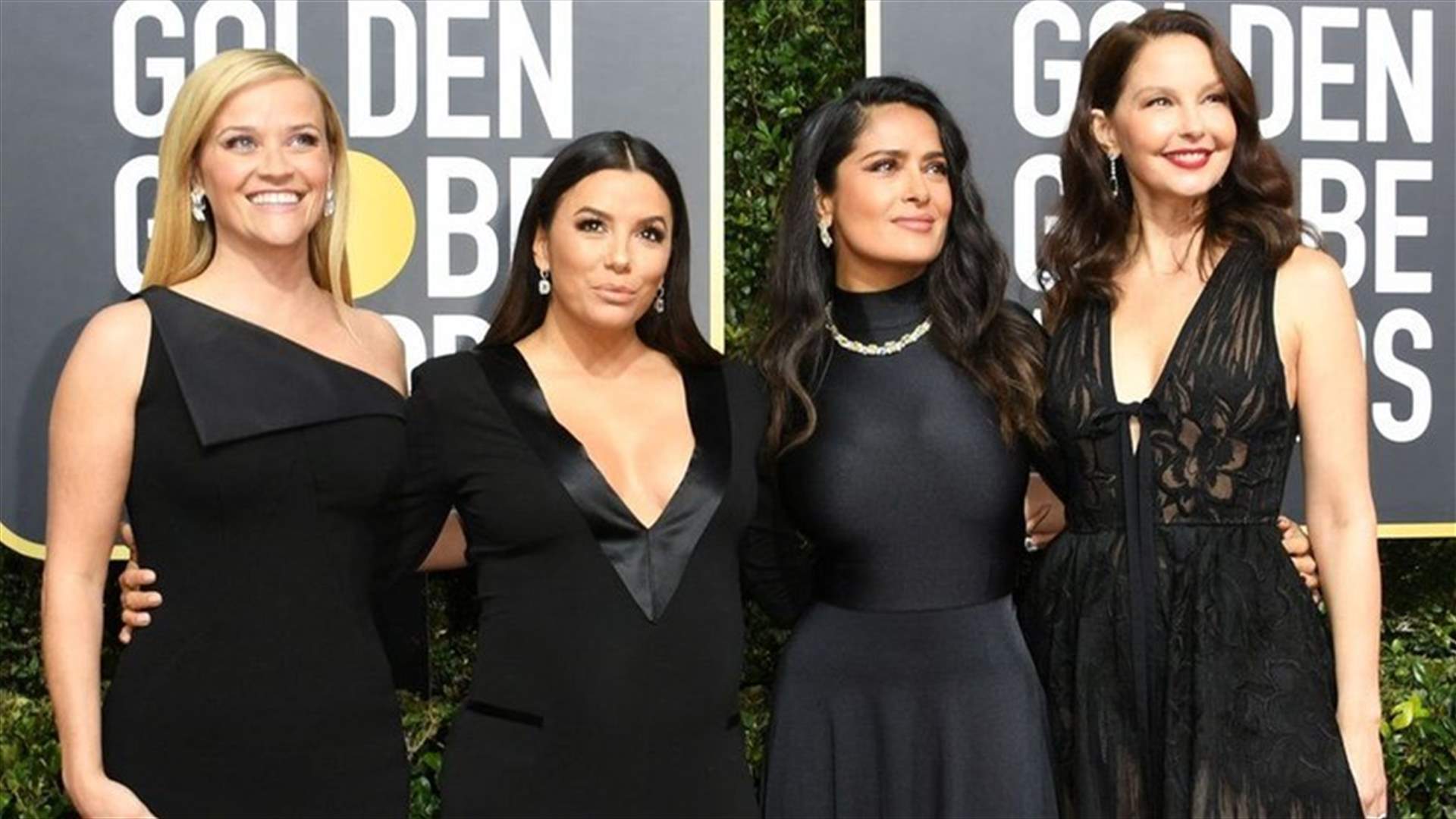 [PHOTOS] Stars Wear Black In Solidarity With Sexual Assault Victims To The Golden Globes Red Carpet
