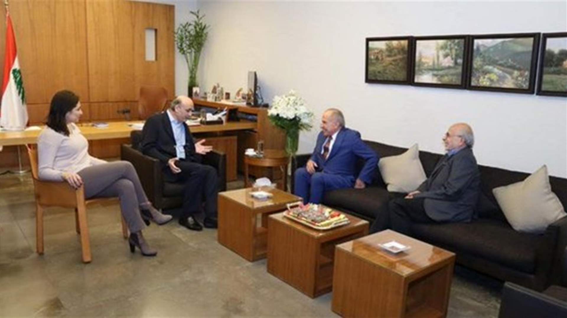 Geagea meets MP Chehayeb in Maarab