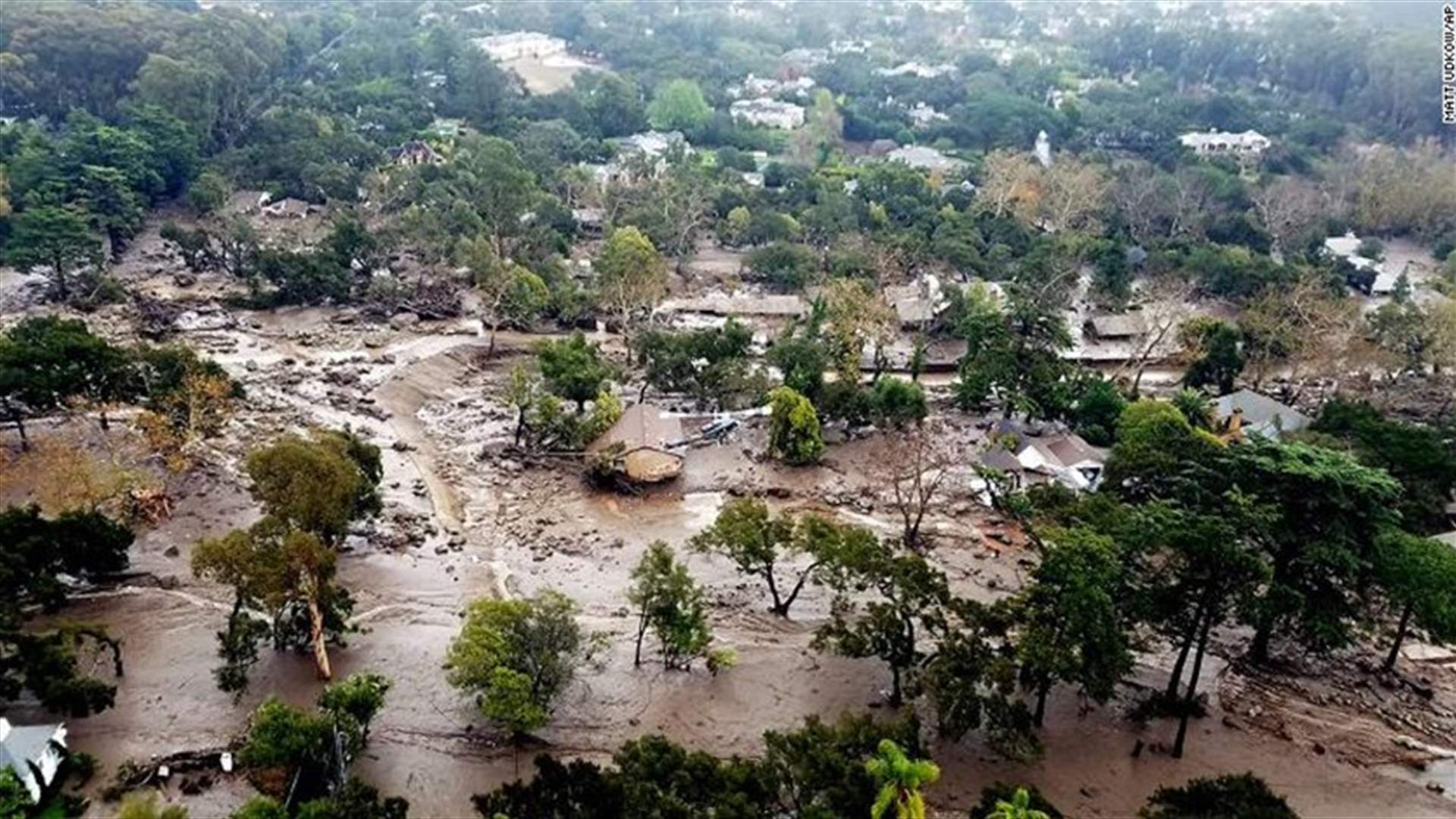 ارتفاع حصيلة قتلى السيول الوحلية بكاليفورنيا
