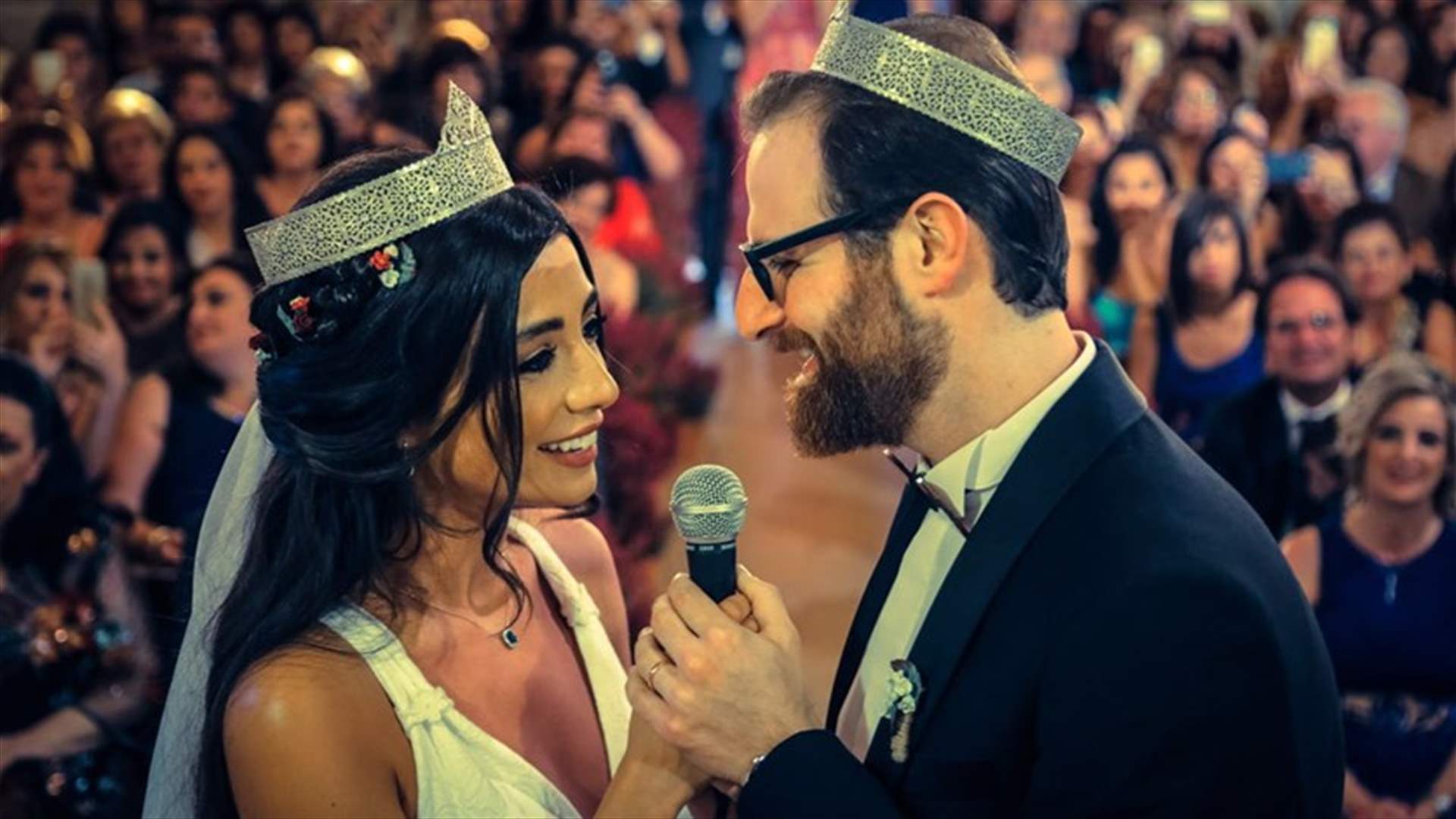 بالفيديو – فؤاد يمين وزوجته سيرينا الشامي يغنيان &quot;3 بقّات&quot;