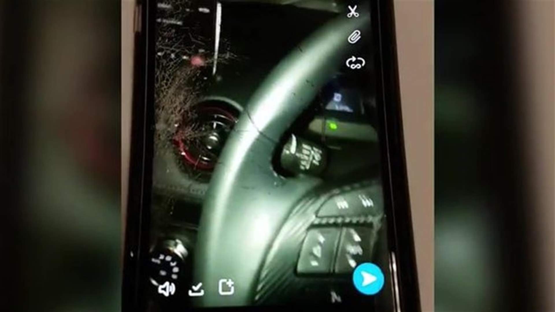 فيديو صوّرته بنفسها على "سناب شات" وثّق لحظة تعرّضها لحادث سيرٍ مروّع