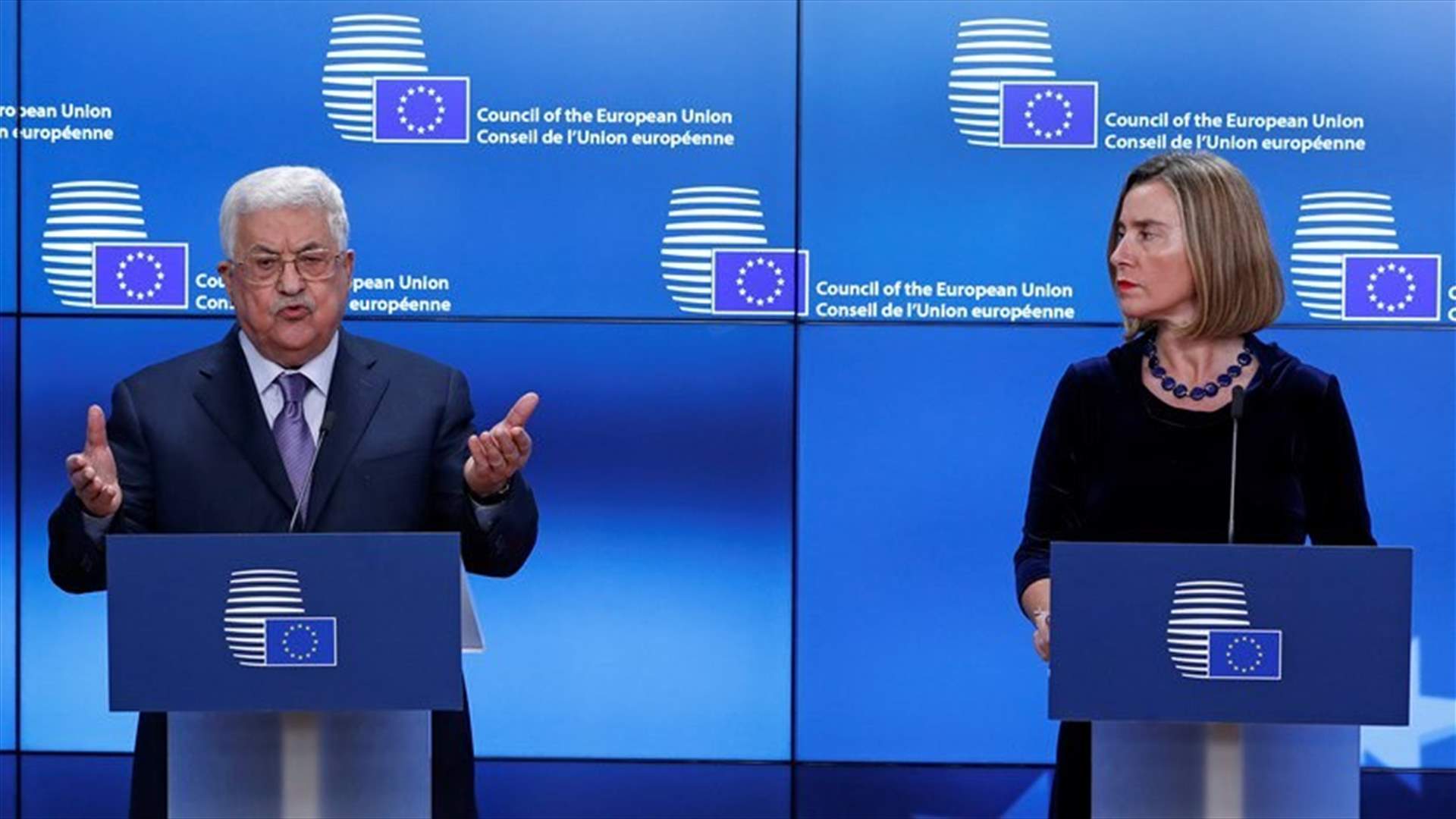 Abbas wins EU backing for Palestinian capital in East Jerusalem