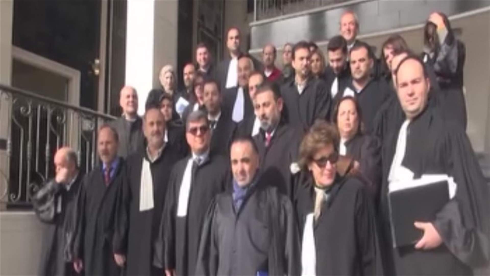 إعتصام لمحامي النبطية إحتجاجا على النقص في عدد القضاة