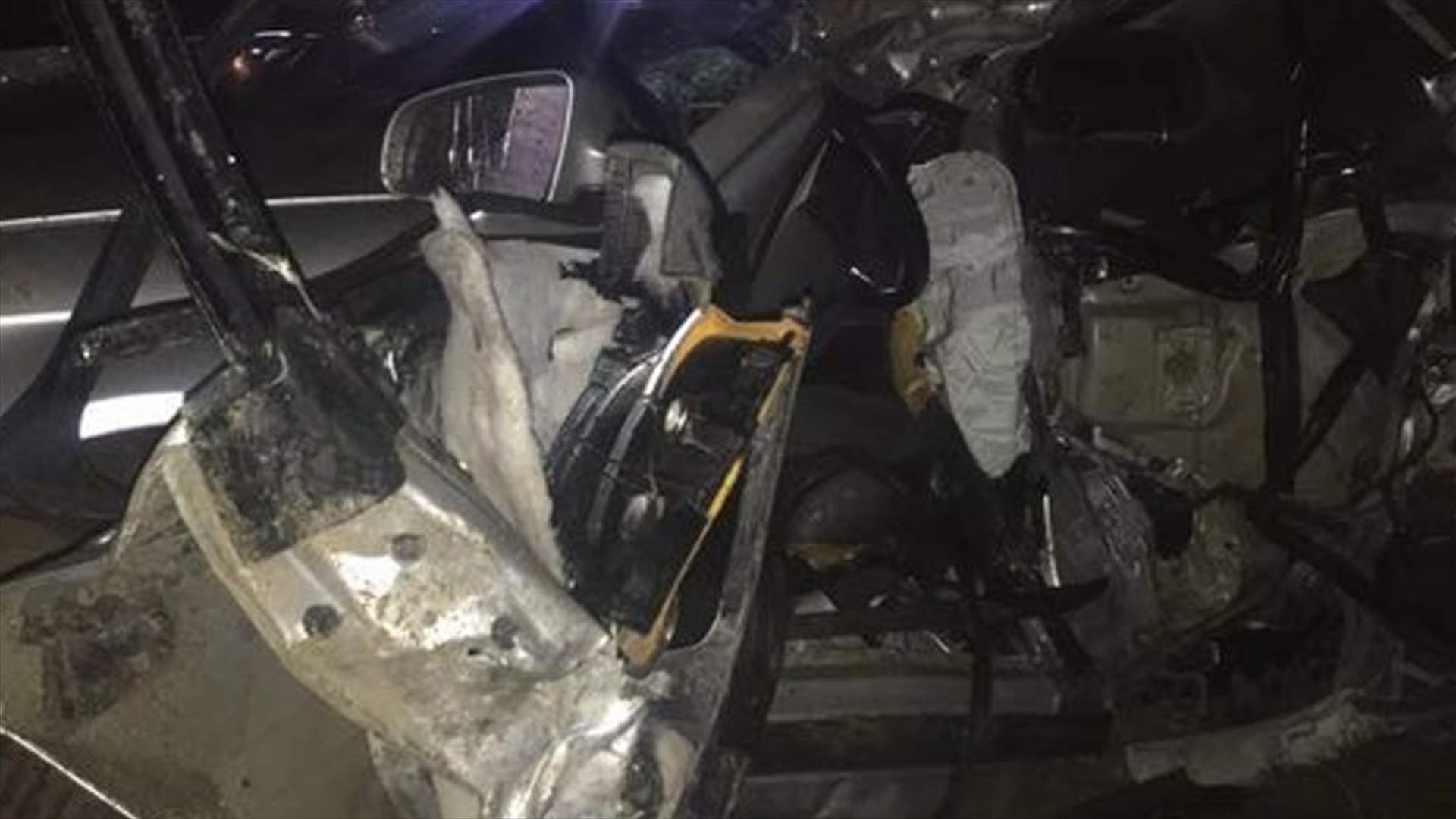 بالصور- 3 قتلى في حادث سير مروع على طريق راس المتن