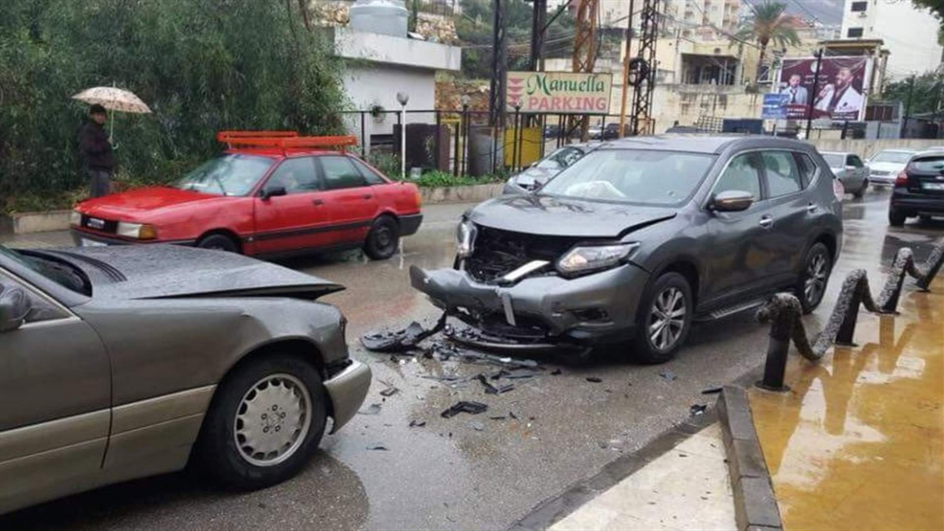 حادث سير على الطريق البحرية في غزير