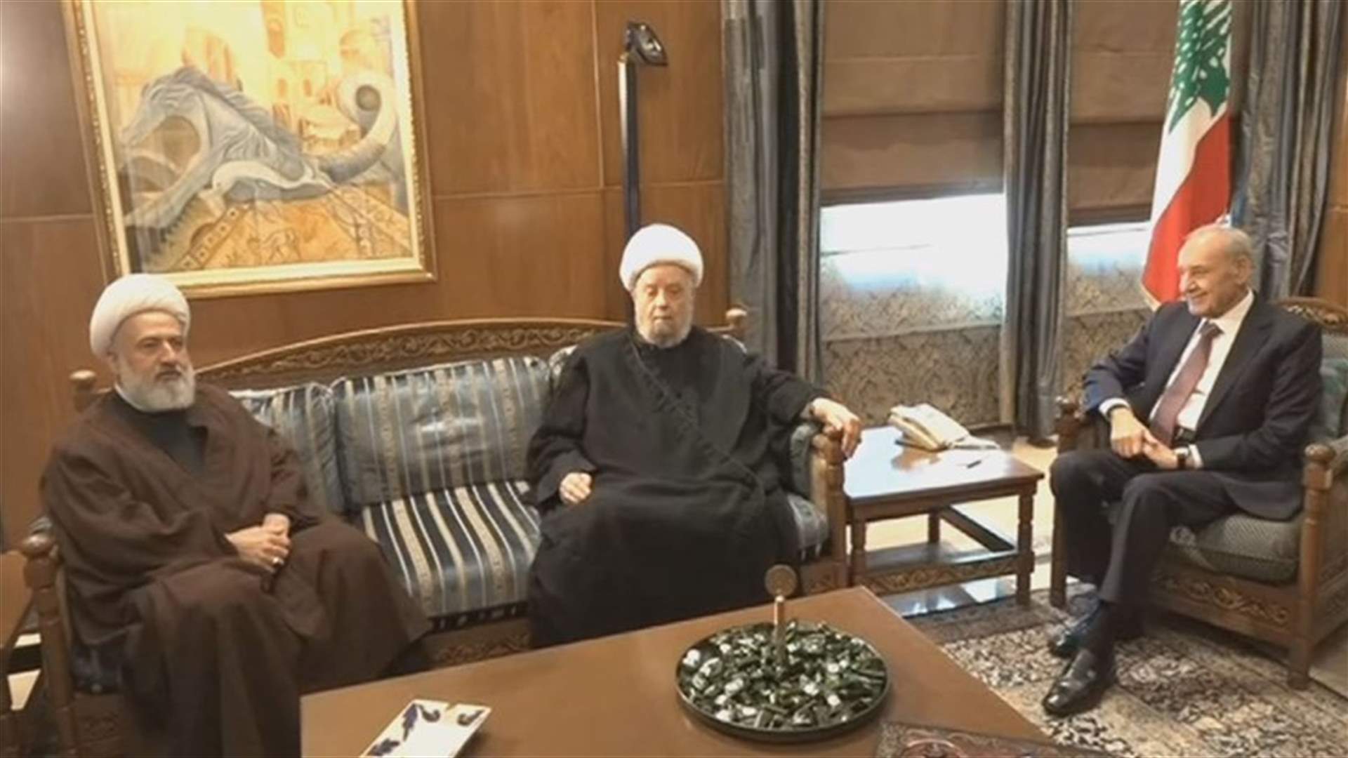 قبلان زار بري مجددا موقف المجلس الشيعي المستنكر لما صدر عن باسيل