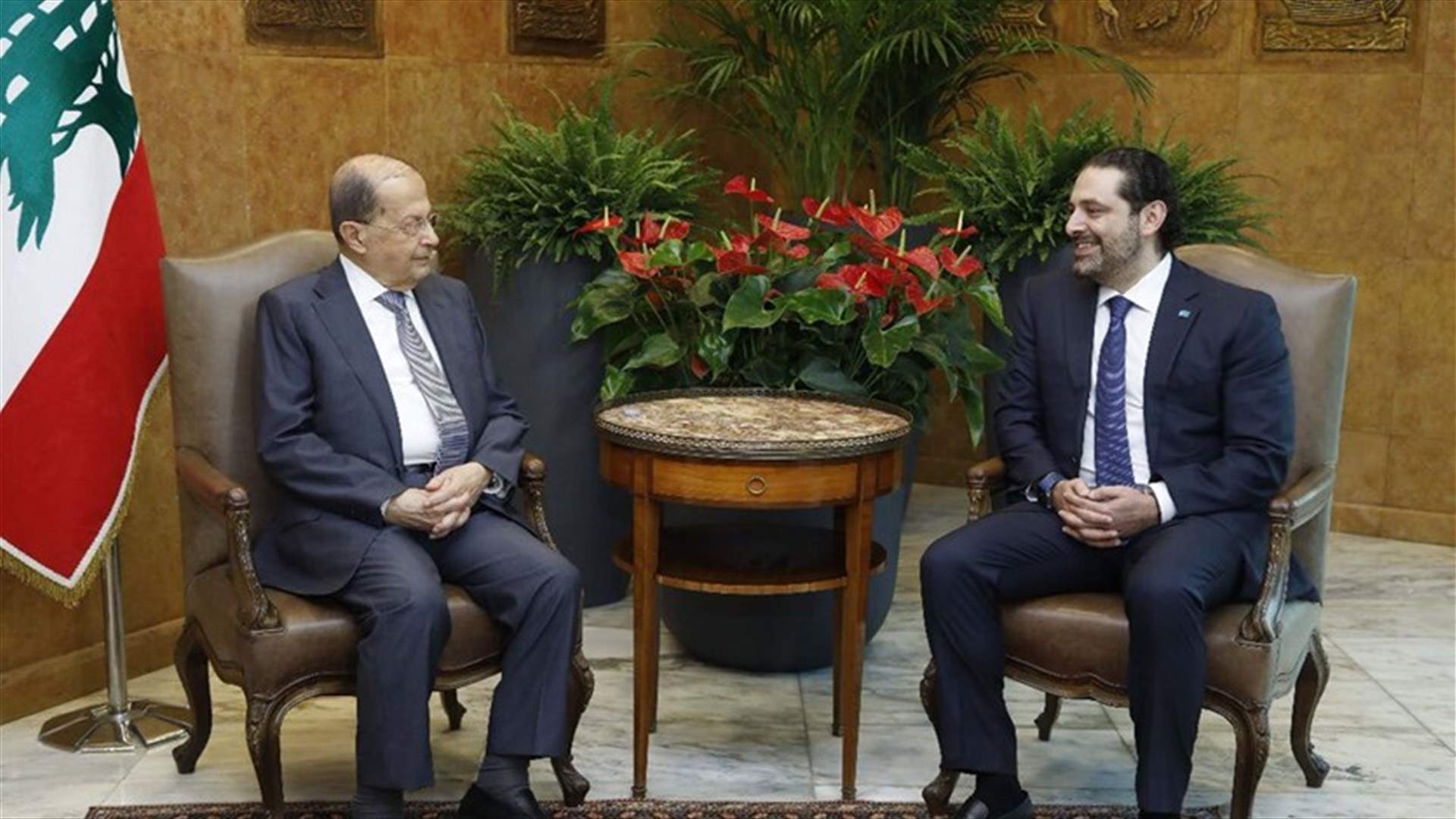 الحريري في بعبدا: نواجه عدواناً كبيراً بما يتعلق بثروة لبنان النفطية