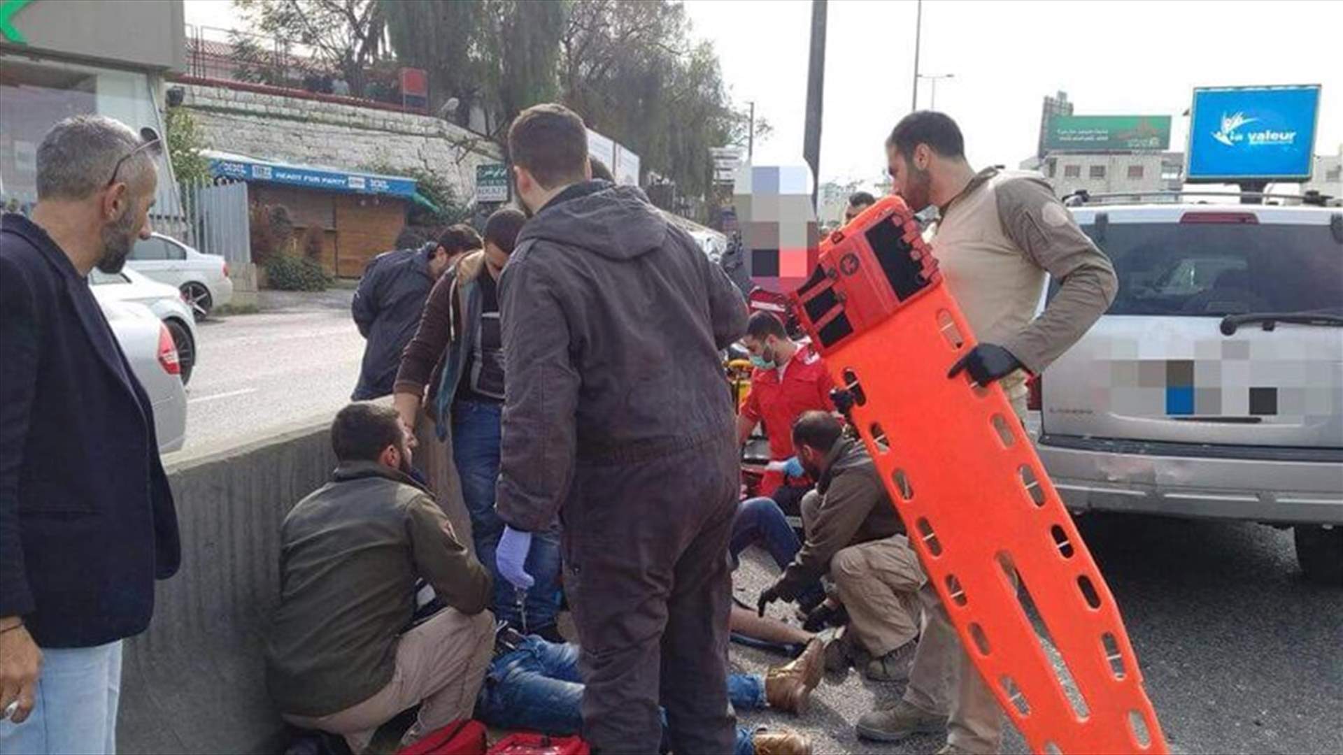 جريحان في حادث صدم بزوق مصبح