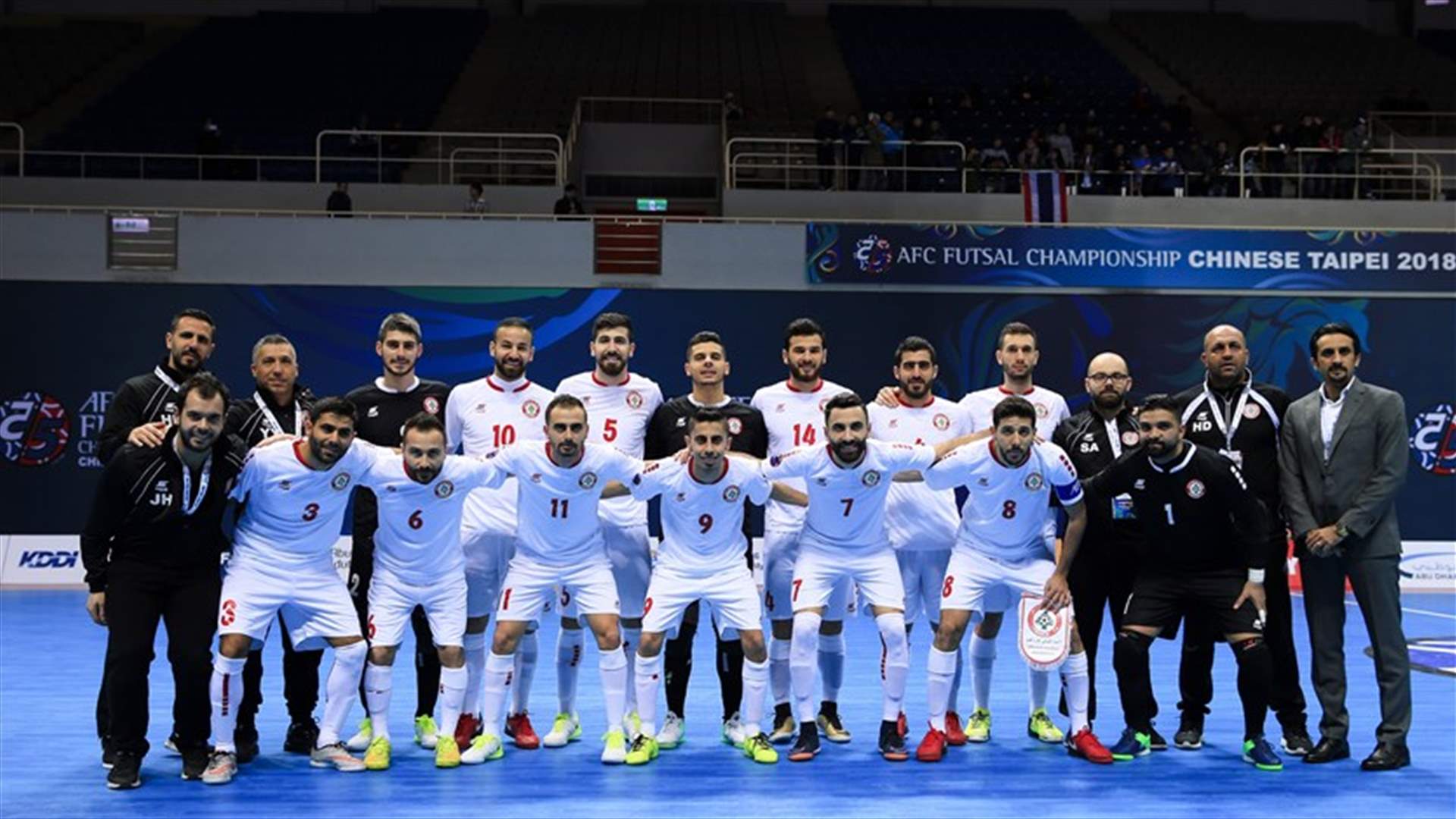 منتخب لبنان بكرة الصالات يكتب التاريخ في تايوان ويفوز على تايلاند لأول مرة