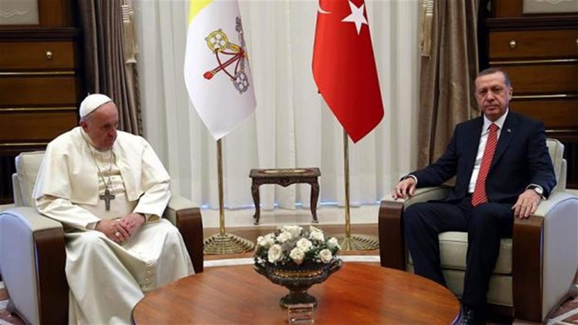 في اول زيارة لرئيس تركي منذ 59 عاما...اردوغان في الفاتيكان