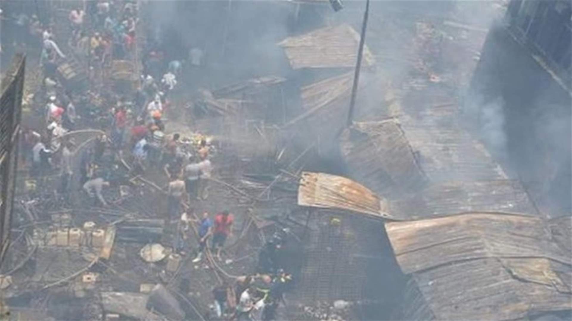 حريق يلتهم سوقا للمنسوجات في عاصمة هايتي