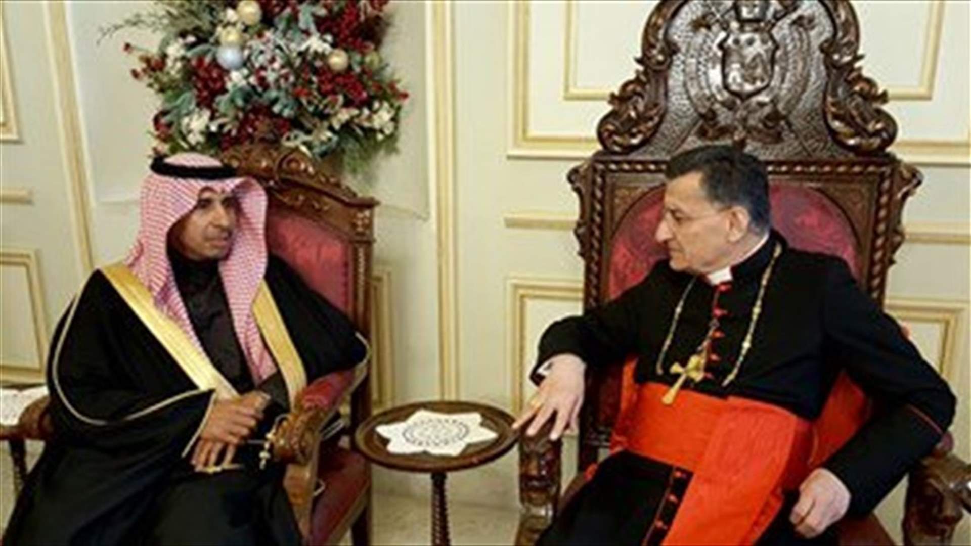 Patriarch Rai meets with Saudi ambassador in Bkerke