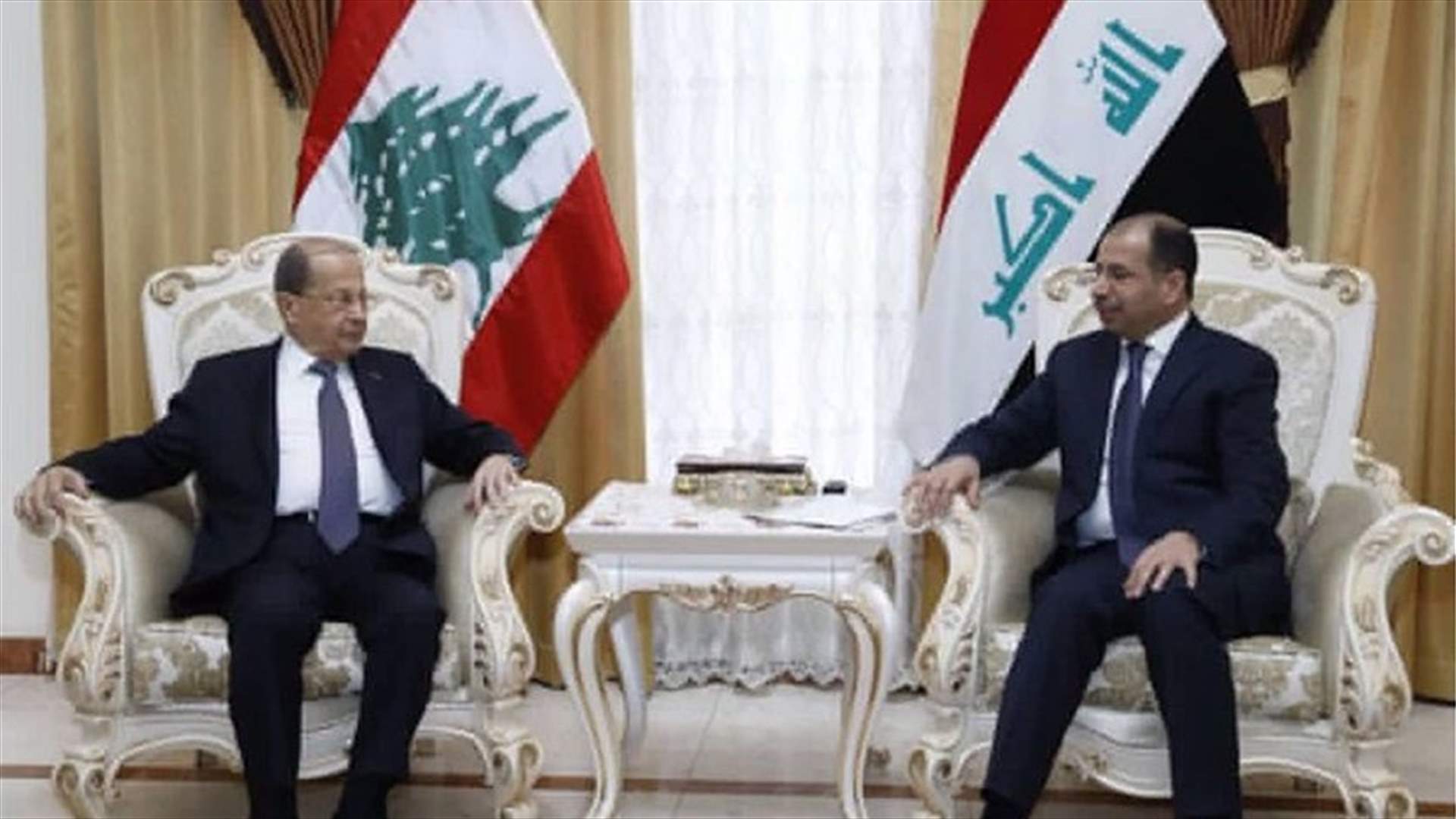 President Aoun meets with al-Jabouri and Allawi in Baghdad, stresses unity of Arab position