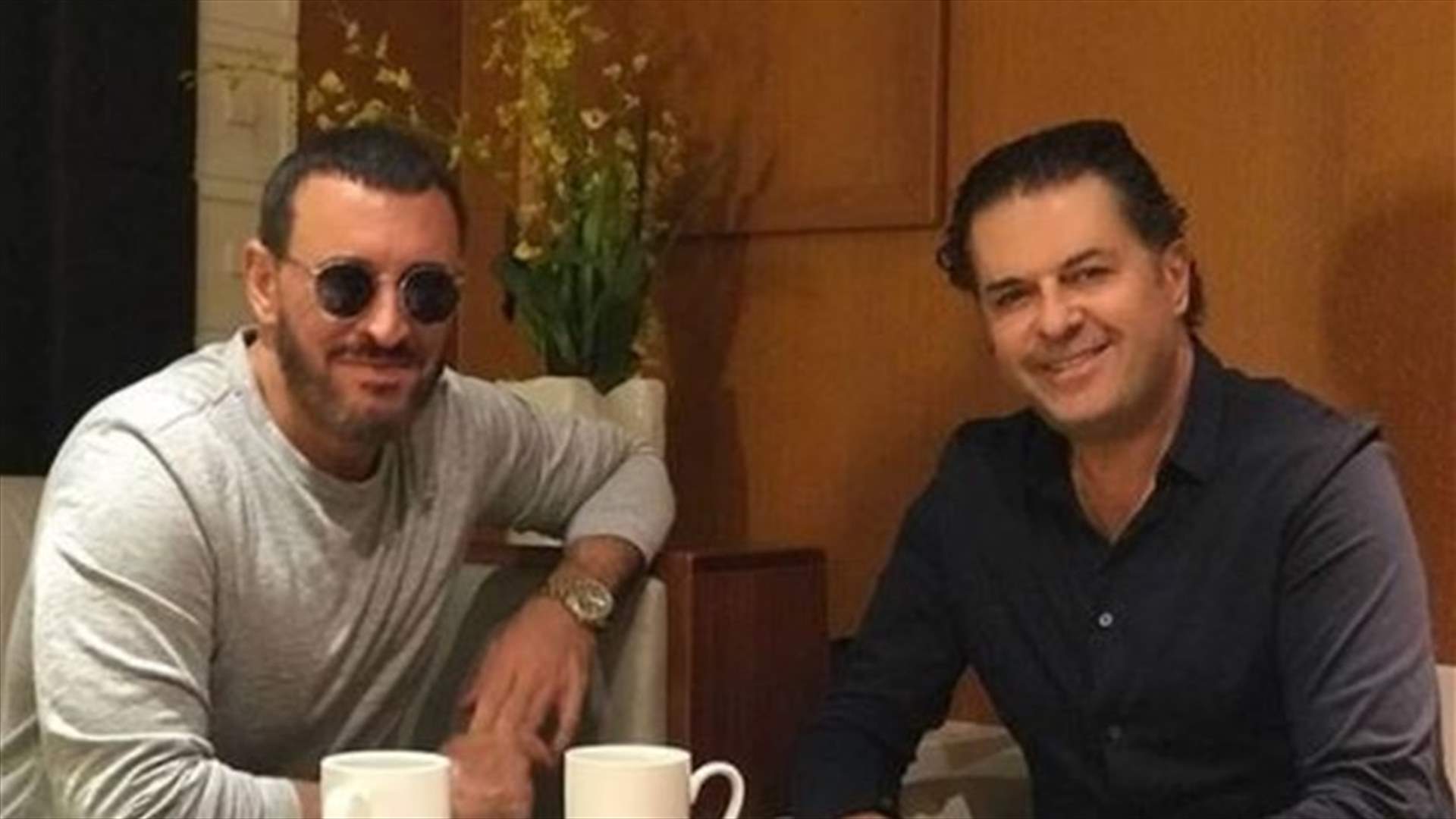 بالصور- ماذا الذي جمع راغب علامة بكاظم الساهر في الباهاماس؟