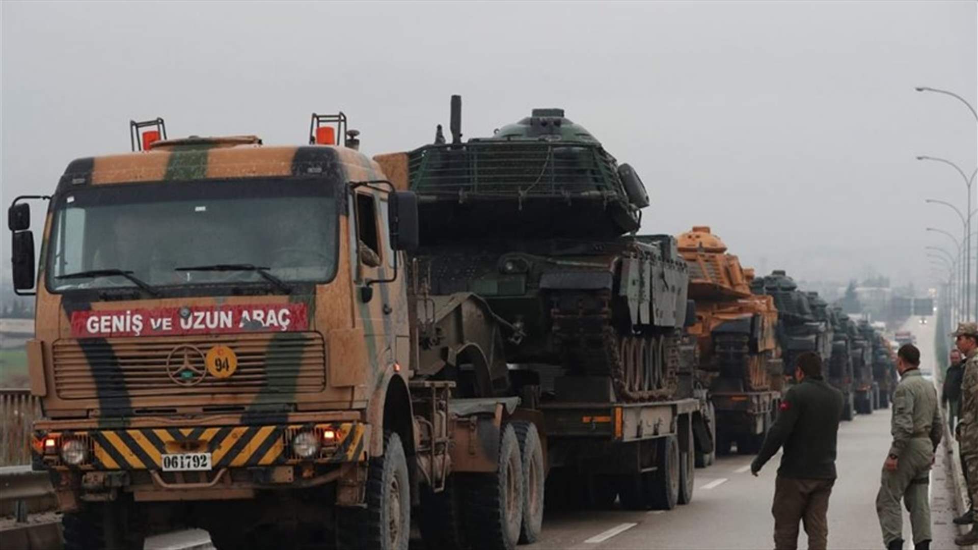 Turkish forces shell convoy headed to Syria's Afrin region