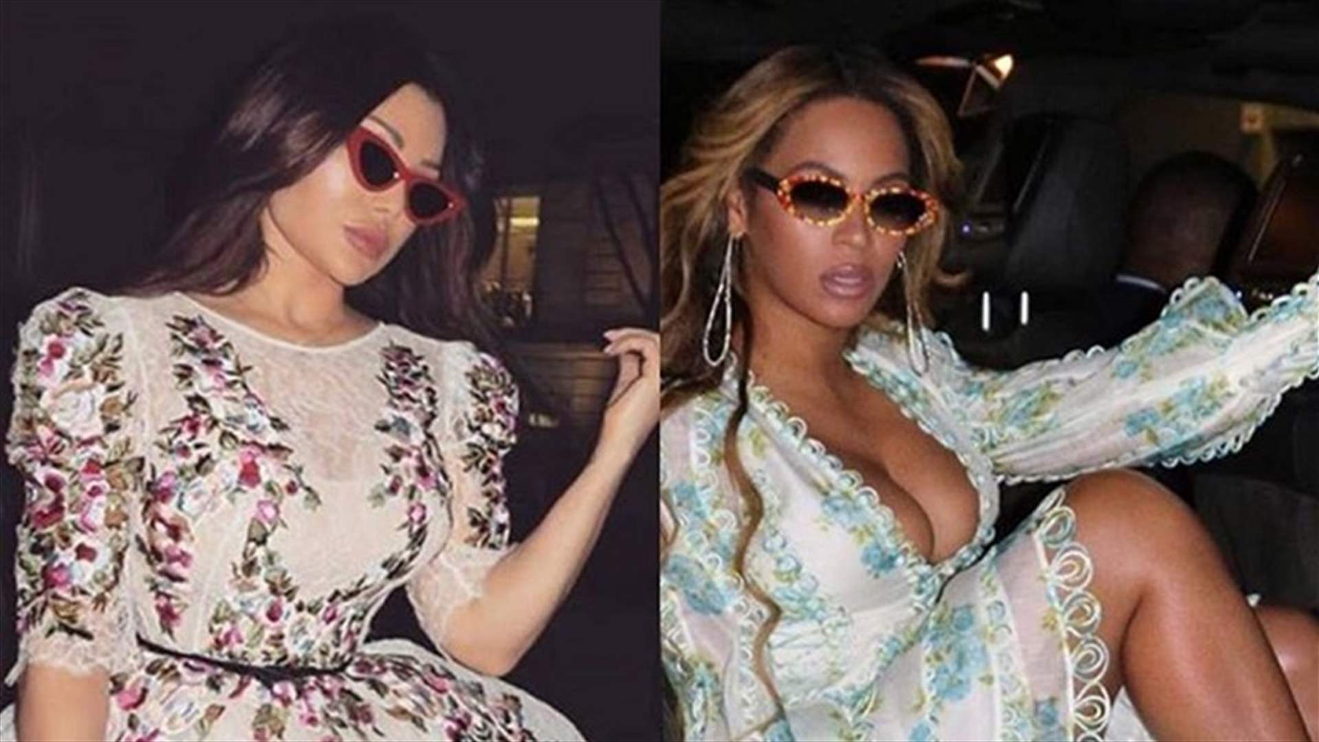 صور متطابقة بشكلٍ ملفت.. هل تستوحي بيونسيه إطلالالتها من هيفا وهبي؟