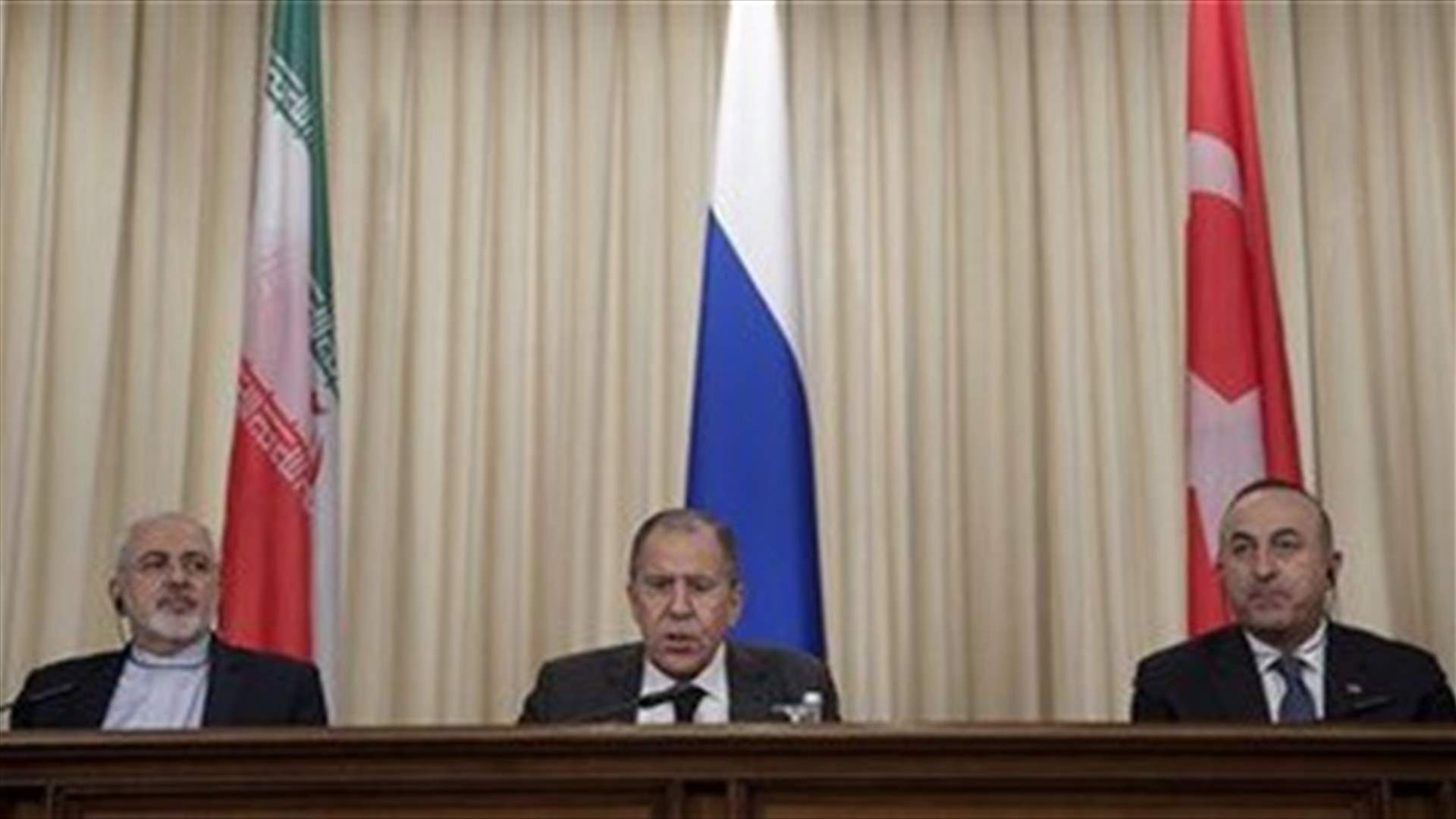 Turkey, Russia and Iran to hold summit on Syria in April -spokesman